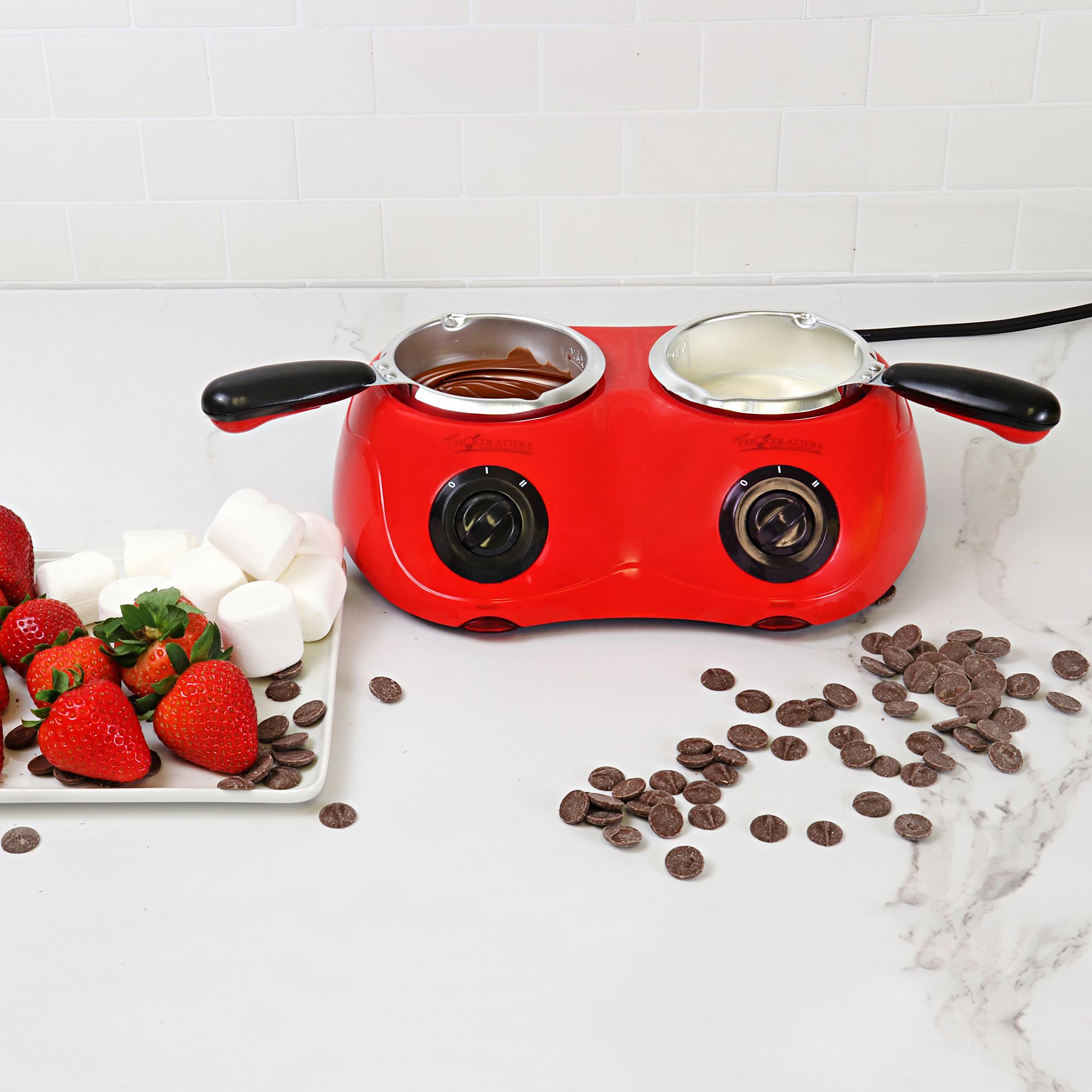  Chocolatiere - Electric Chocolate Melting Pot in Red: Fondue  Sets: Home & Kitchen