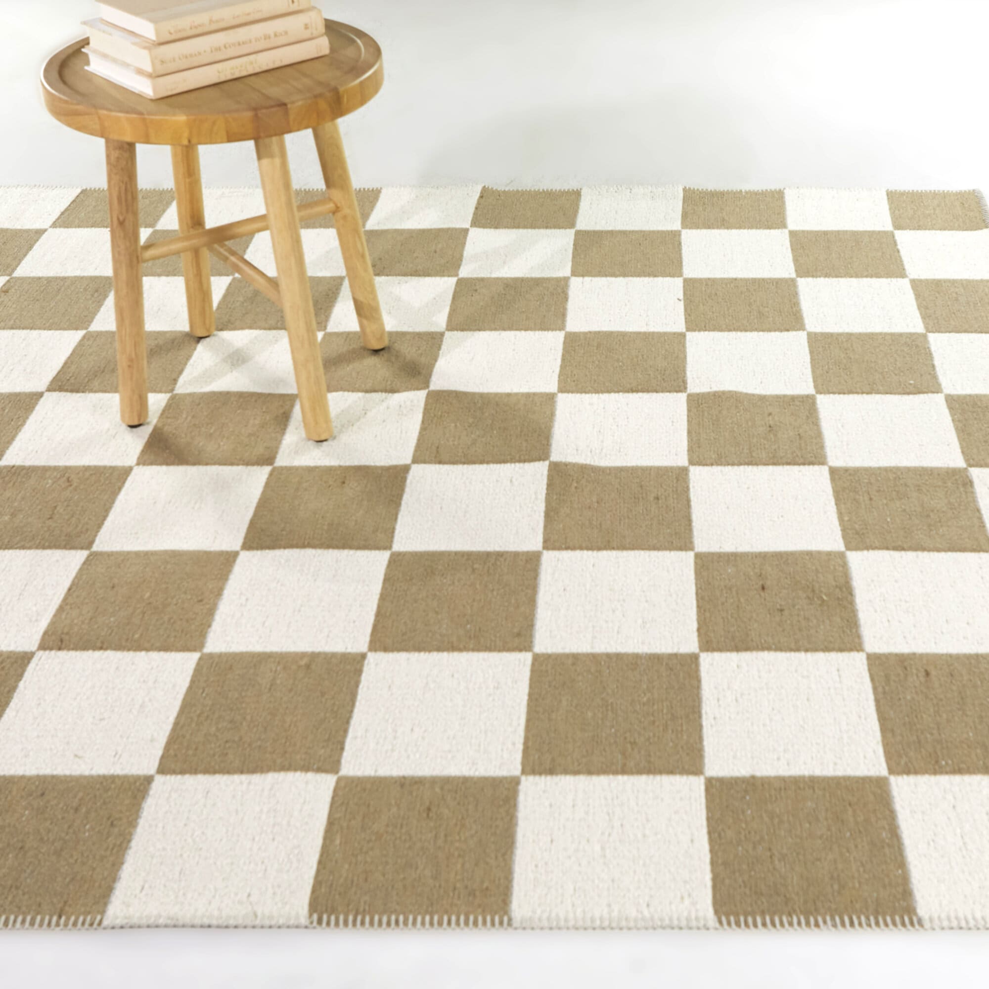 Balta 3120647 5 x 6 (ft) Cotton/Jute/Polyester Tan Rectangular Indoor Geometric Farmhouse/Cottage Area rug