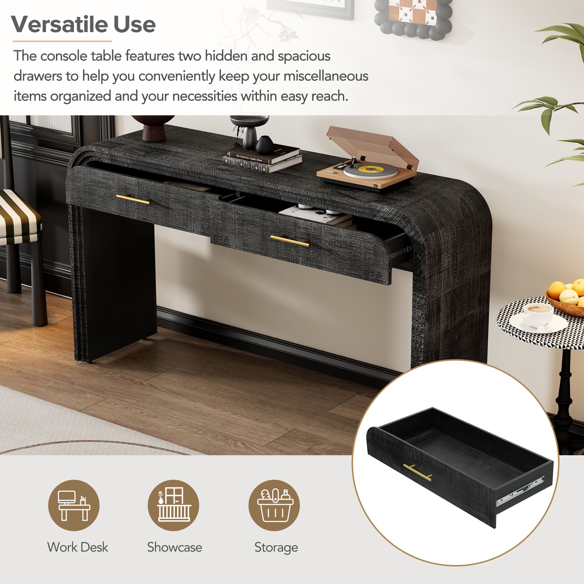 SINOFURN SYA330133BK Console-Sofa-Tables - View #7