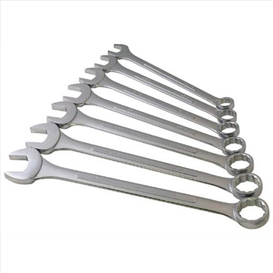 DYRCJ Jumbo Fractional Combination Wrench Set Seven Piece SAE Sizes with Roll Case Durable Chrome Vanadium Steel durable home and garden #LDY0821Y045