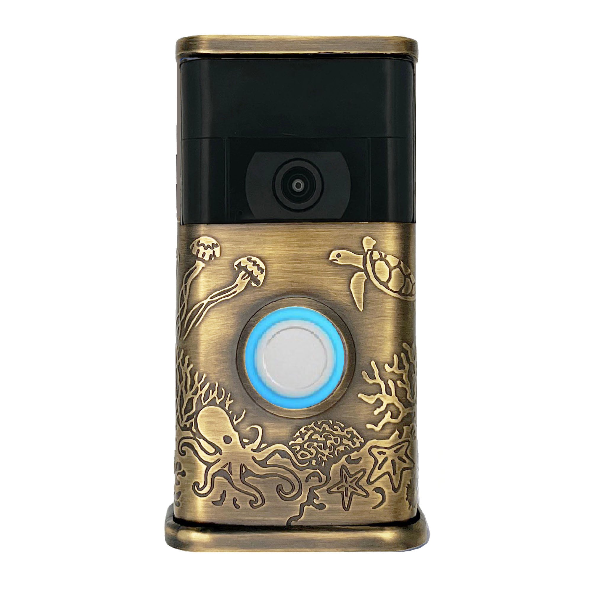 Michael Healy MHVR20062 Video Doorbell Decorative Covers (R2 Collection) Gold Doorbell skin