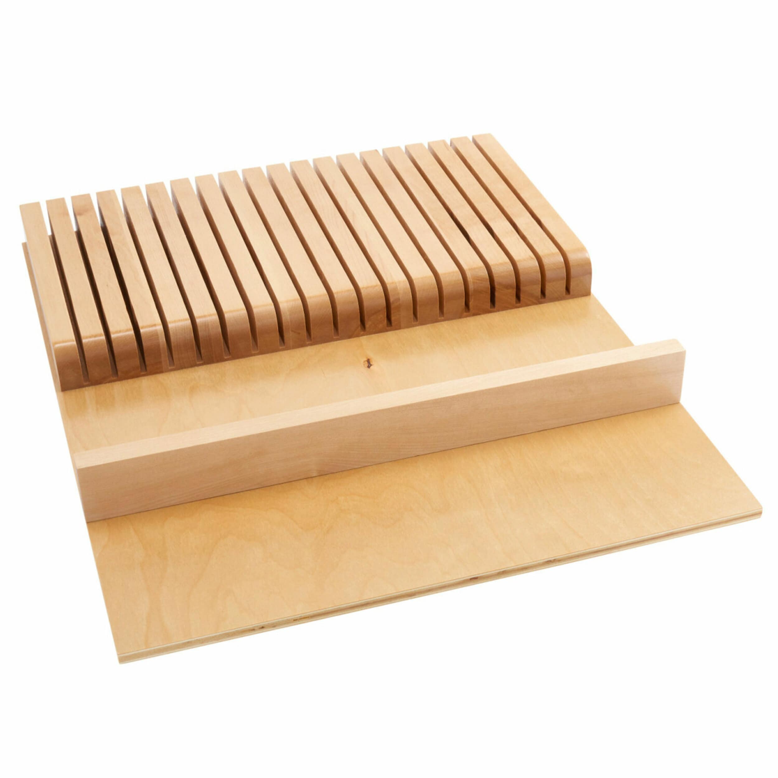 Rev-A-Shelf 176709 22-in x 18.5-in Brown Maple Wood Knife block insert