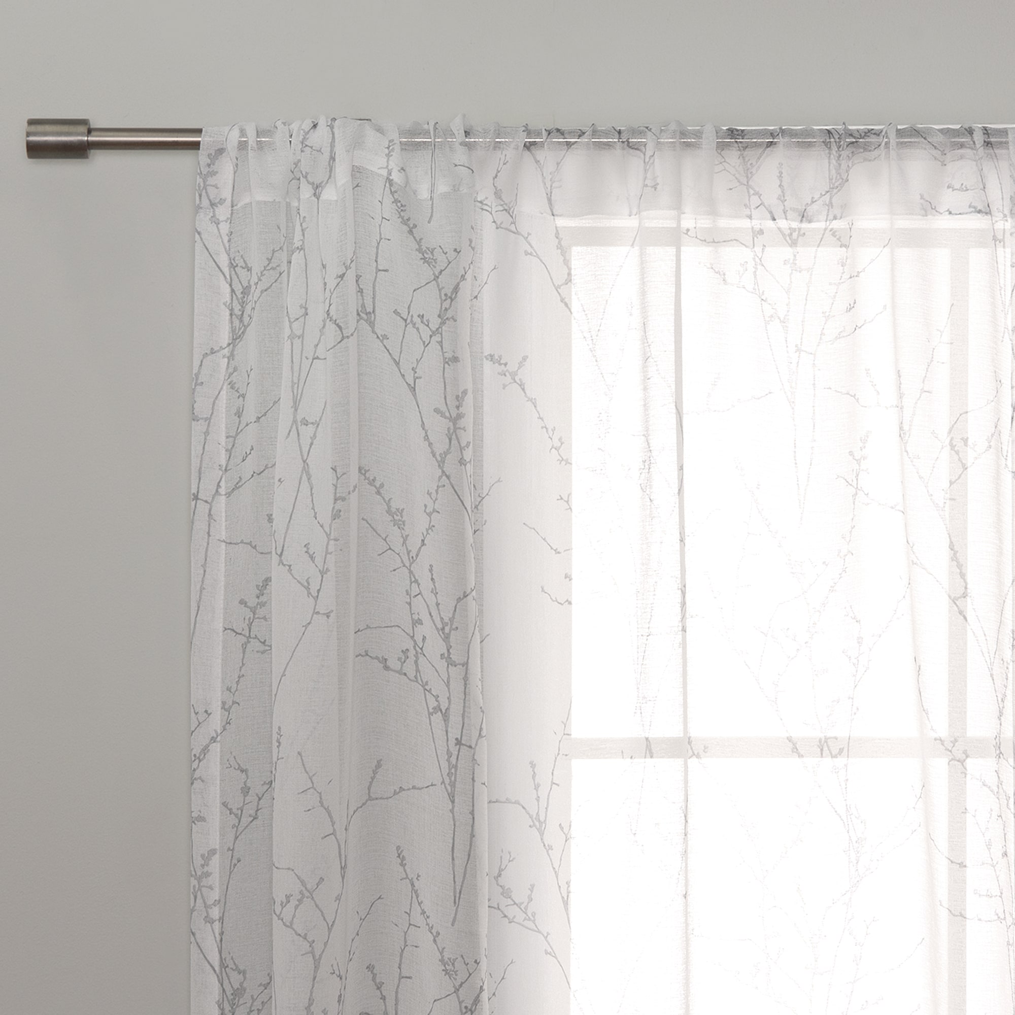 Best Home Fashion JC-RDP-BRANCH-84-GR curtains - View #3