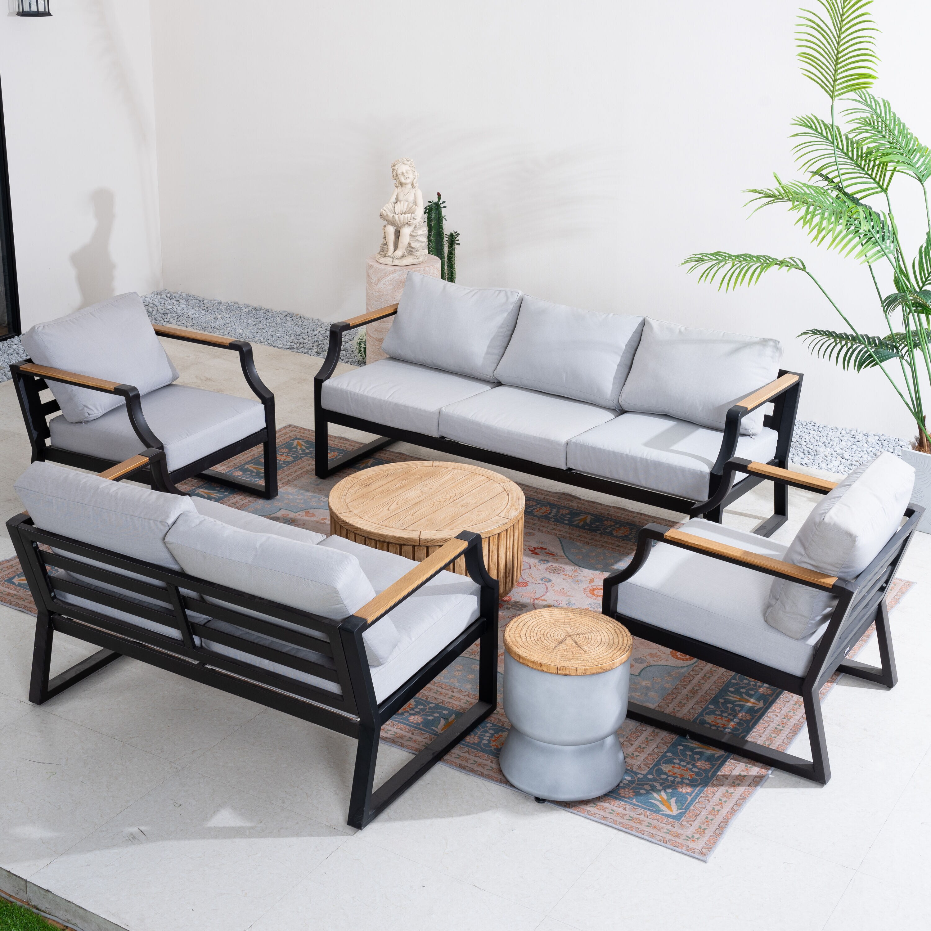 Direct Wicker DWS-2101B&26TA18IB Patio-Conversation-Sets - View #2