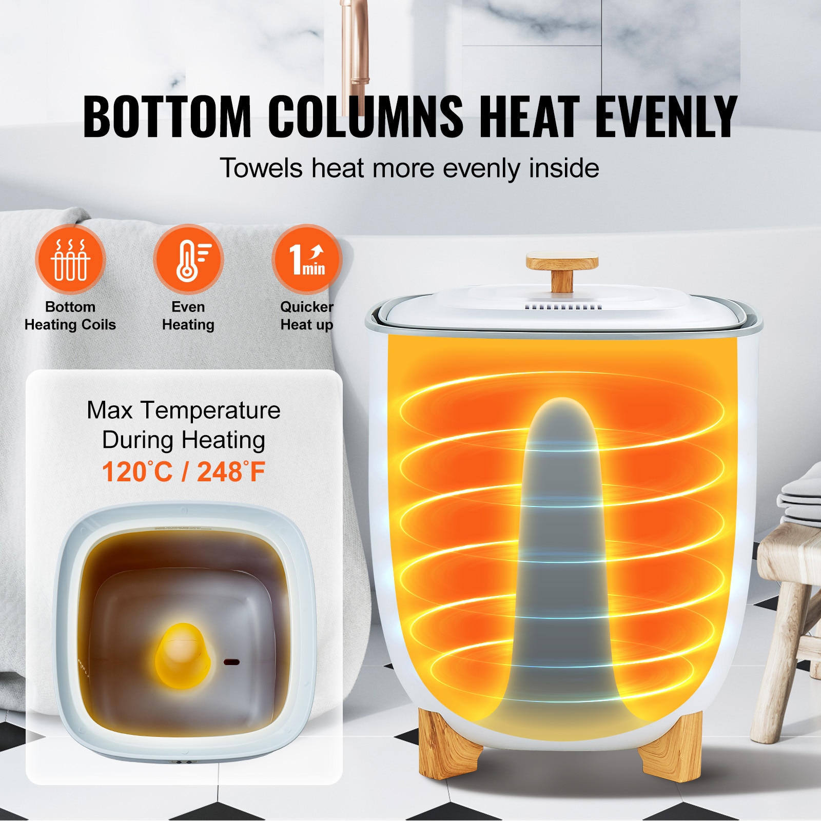 VEVOR SCMJJRTBS25L04681V1 Towel-Warmers - View #2