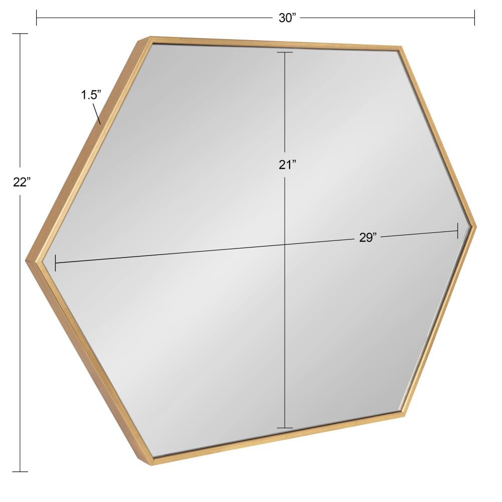 Gold Hexagon Full Length Vanity Mirror