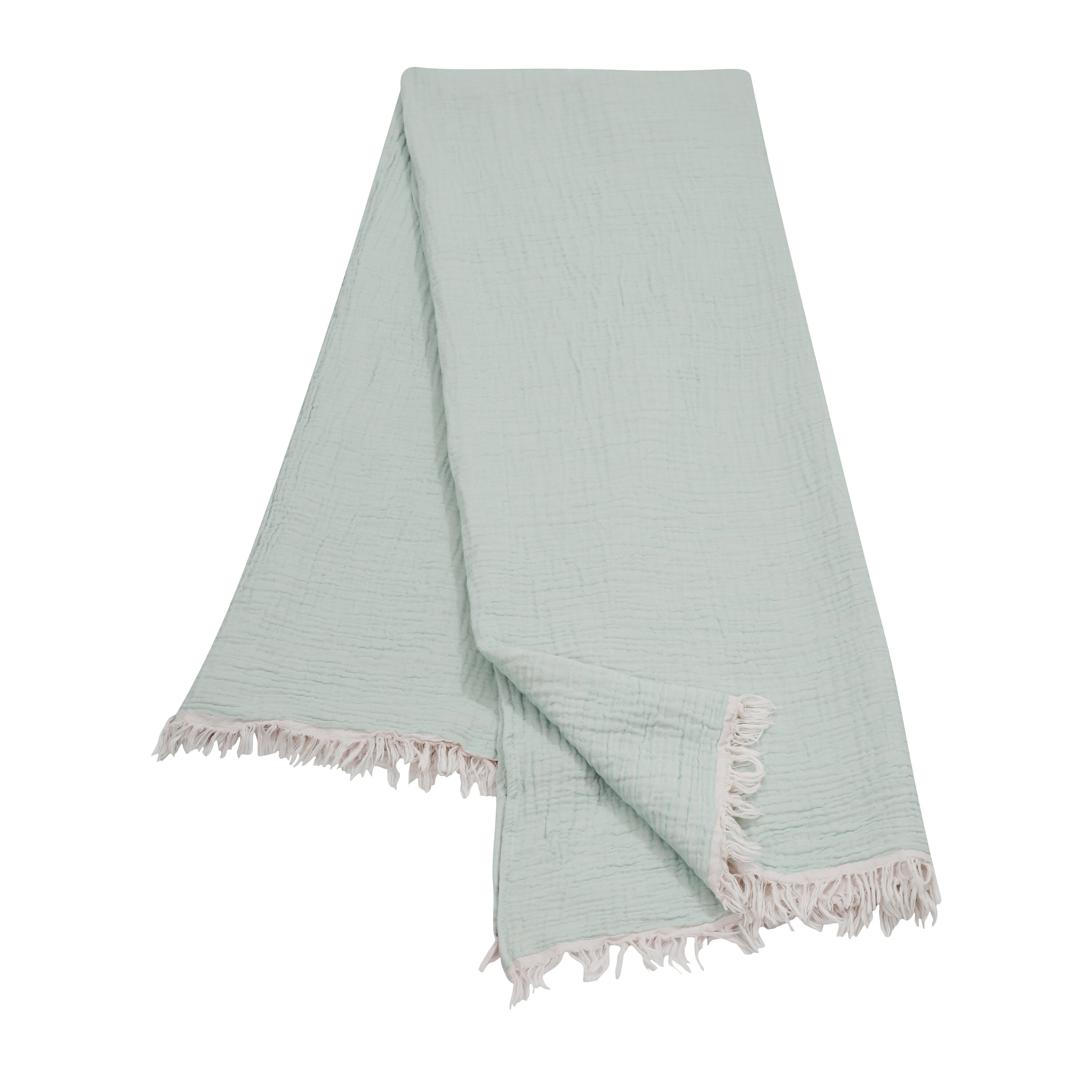 Crinkled 2025 cotton throw