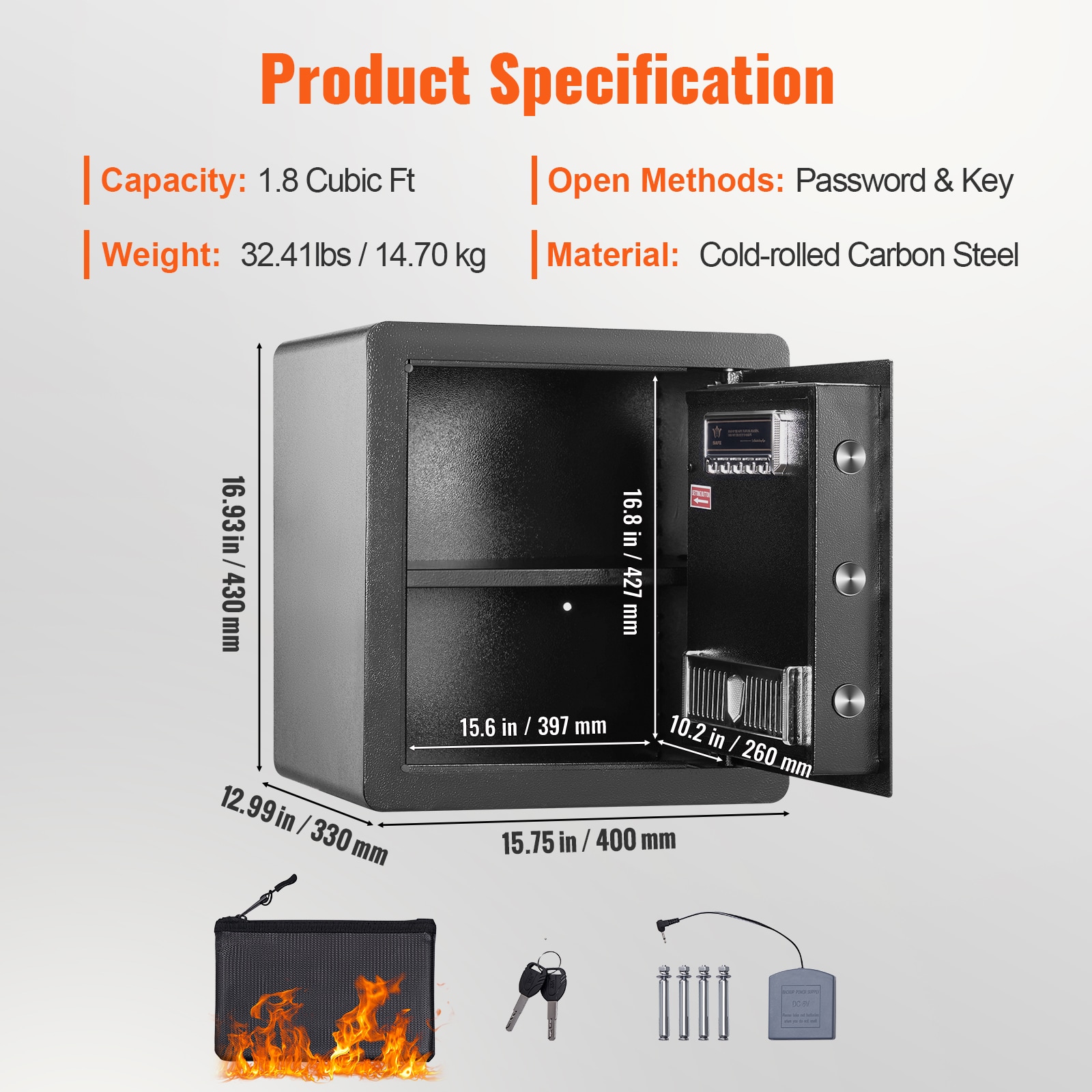 VEVOR SCLSBXXHSLSL02303V0 Safe-Accessories - View #7