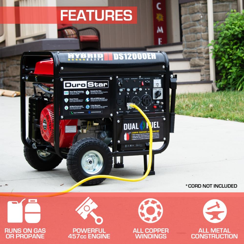 DuroStar DS12000EH Portable-Generators - View #3