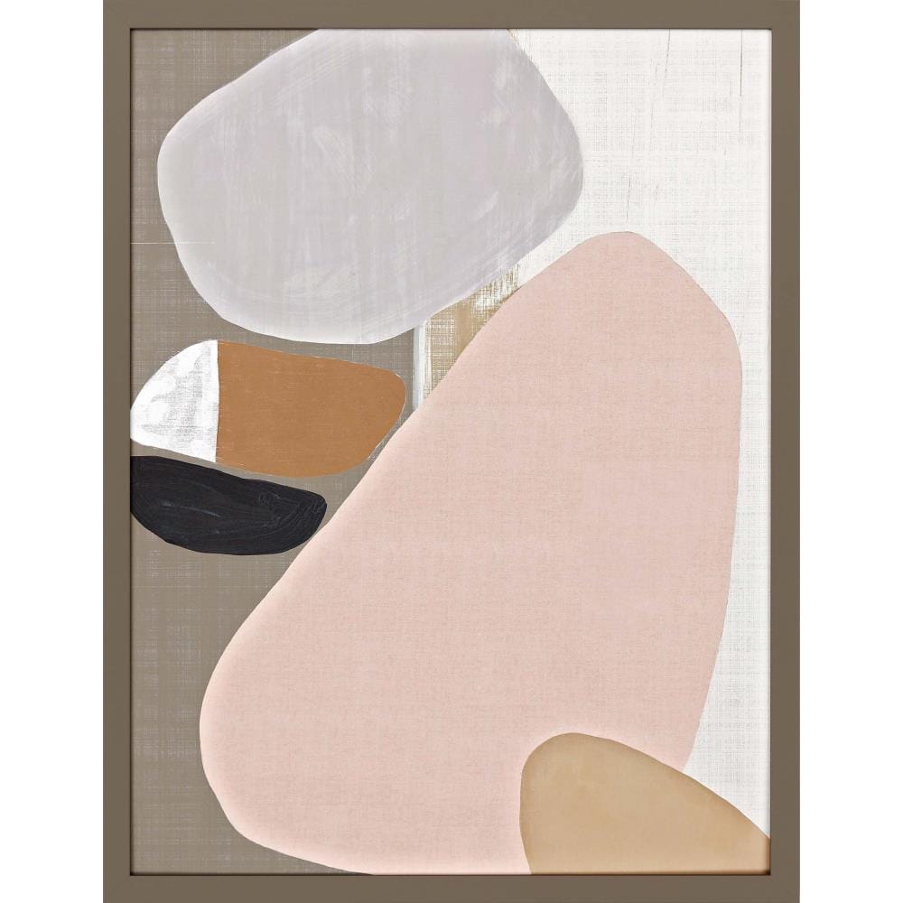 Paragon 13359  Wood Framed 51-in H x 39-in W Abstract Paper Print