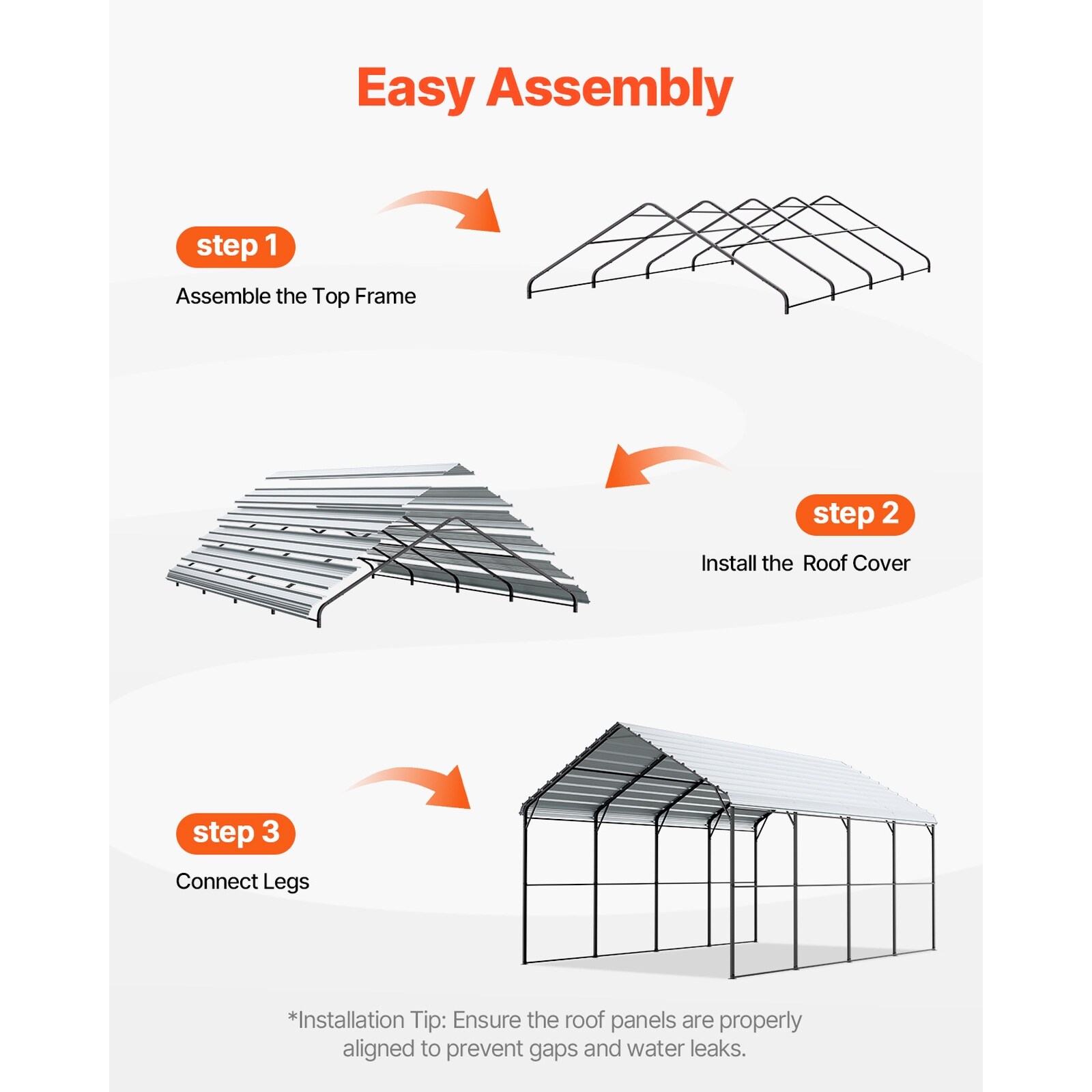 GIVIMO LW102GIVSS1848 Carport-Covers - View #6