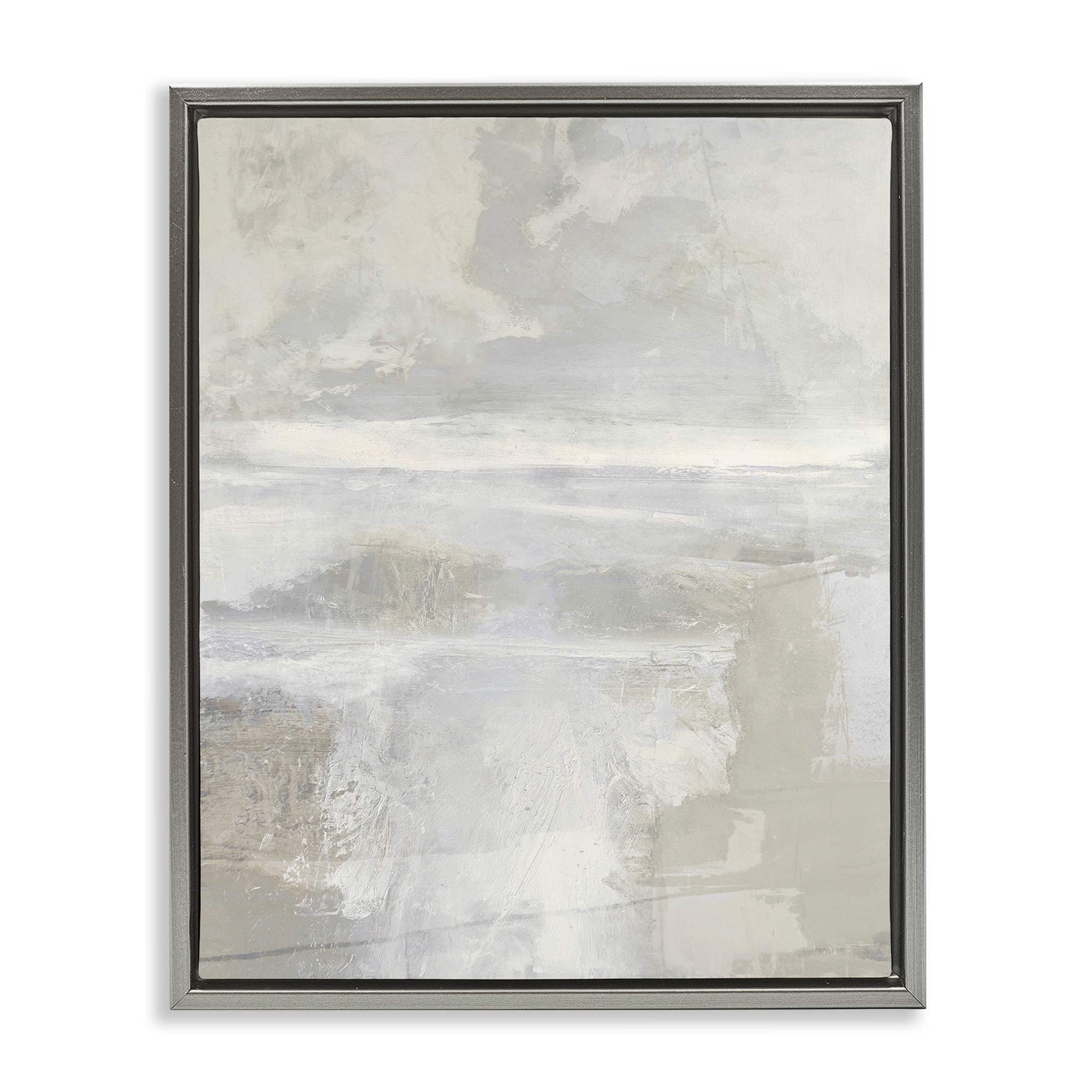 Stupell Industries BS-539-FFL-24X30 Muted Beige and Grey Floating Frame design by Rachel Springer