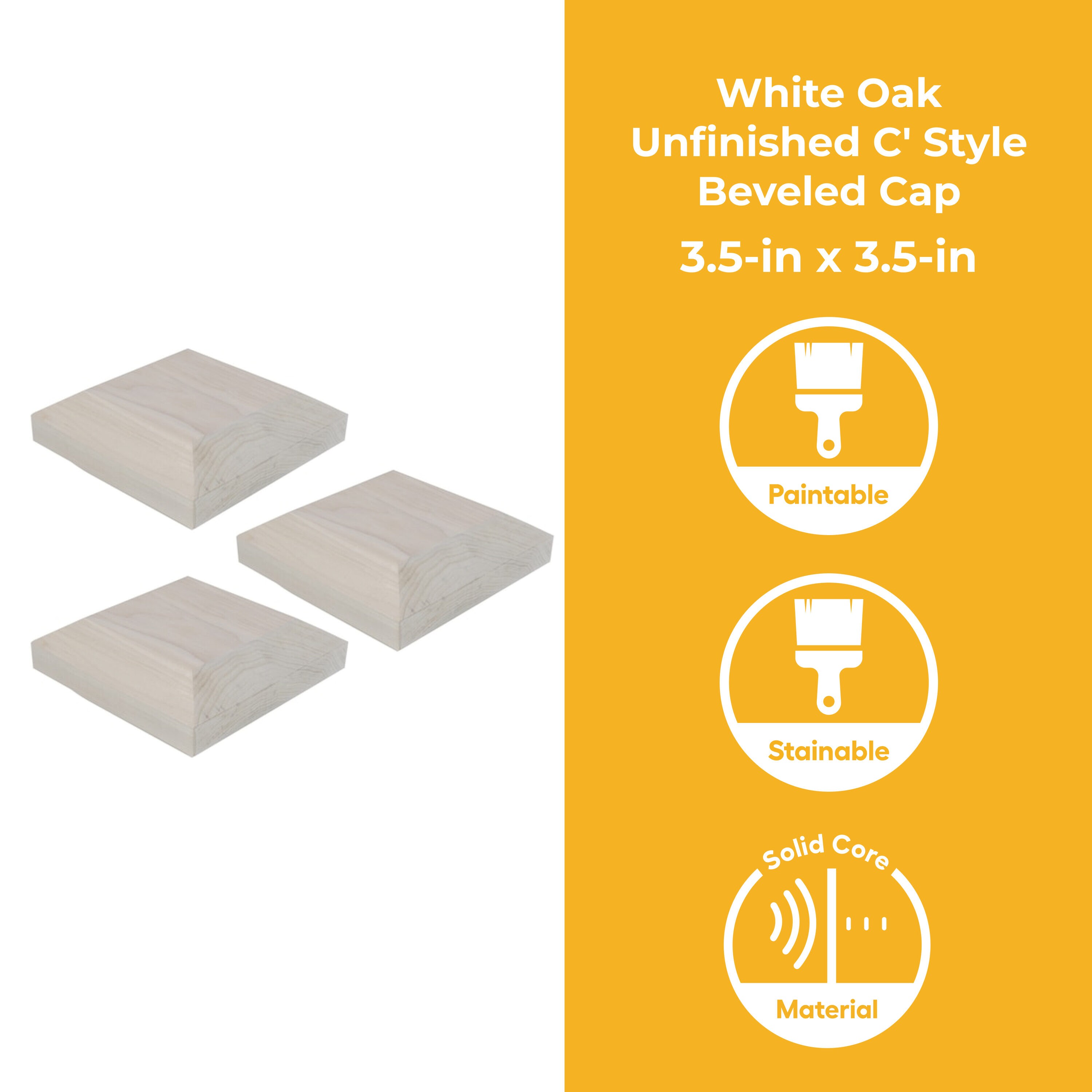 RELIABILT WGC350WHTOAK Interior-Stairpart-Newel-Posts - View #6