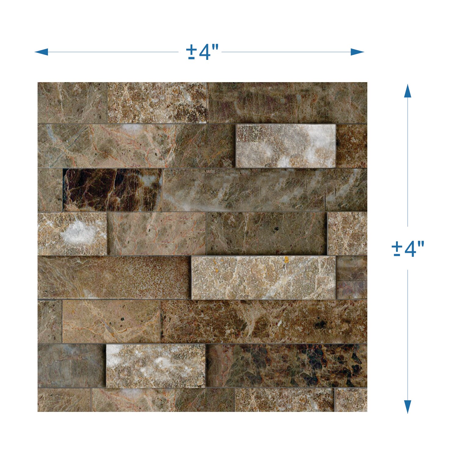 Brown 4-in x 4-in Tile Samples at Lowes.com