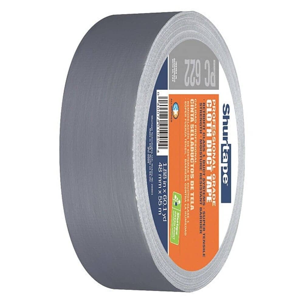 Shurtape  Duct Tape Silver 60-1/8 yd L 1-7/8 in W 183845