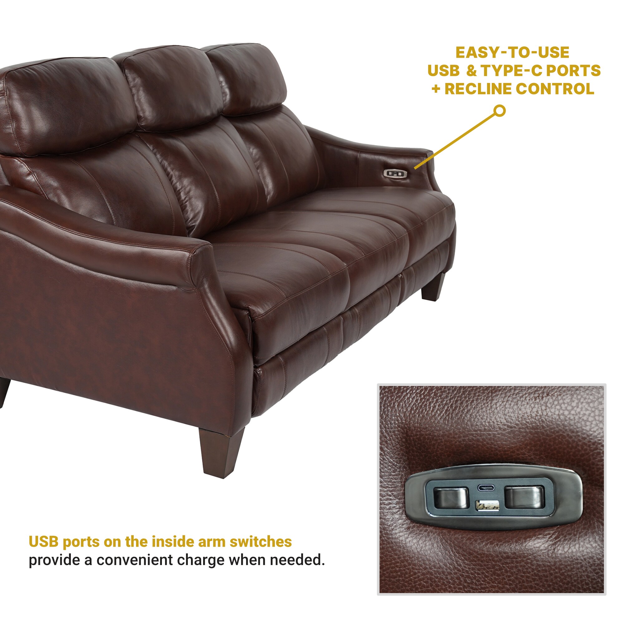 Armen Living LCFE3LCHO Sofas-Loveseats - View #14