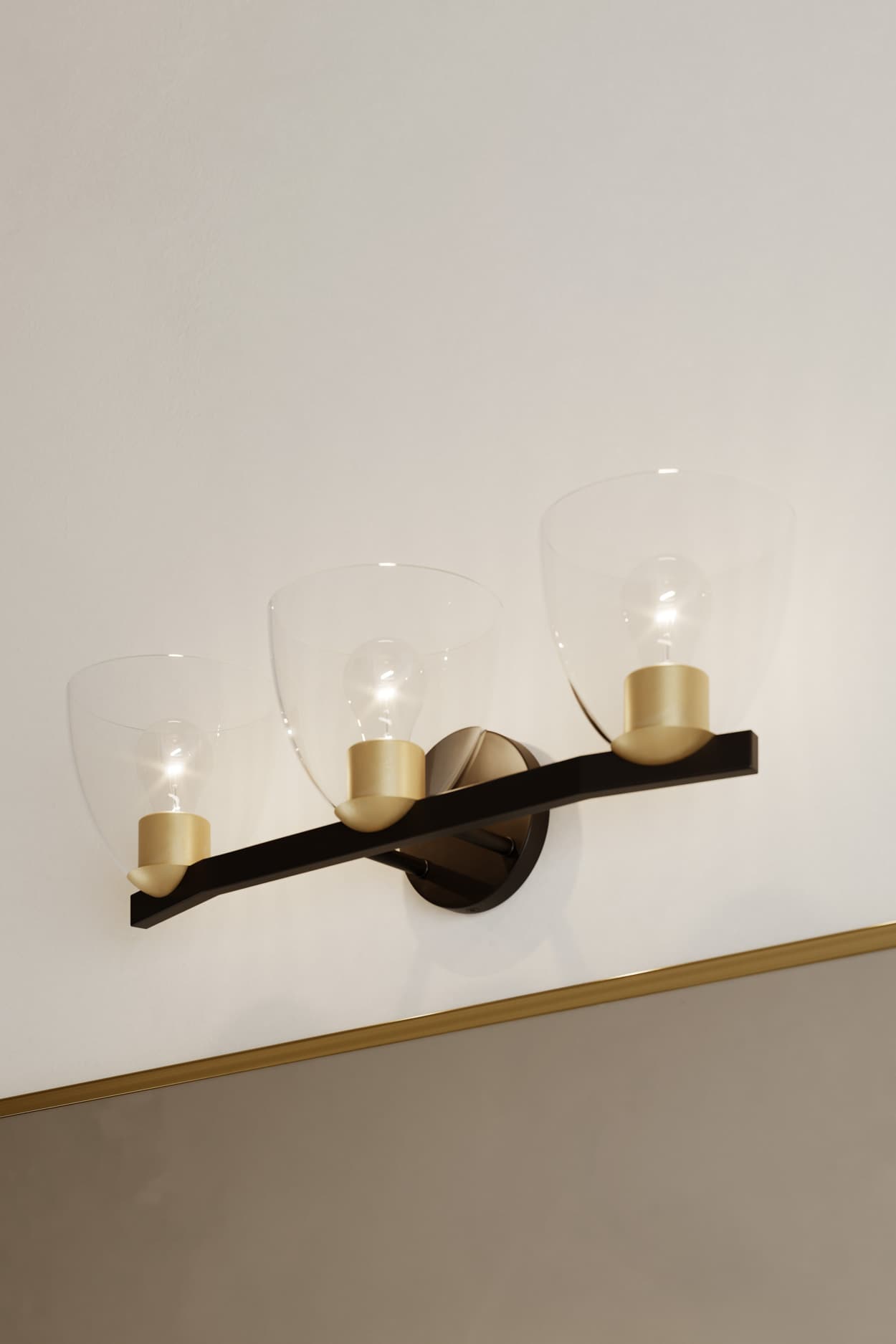 Minka Lavery Noellea 23.5-in 3 Light Multiple finishes Multiple colors Transitional Bathroom Vanity light bar