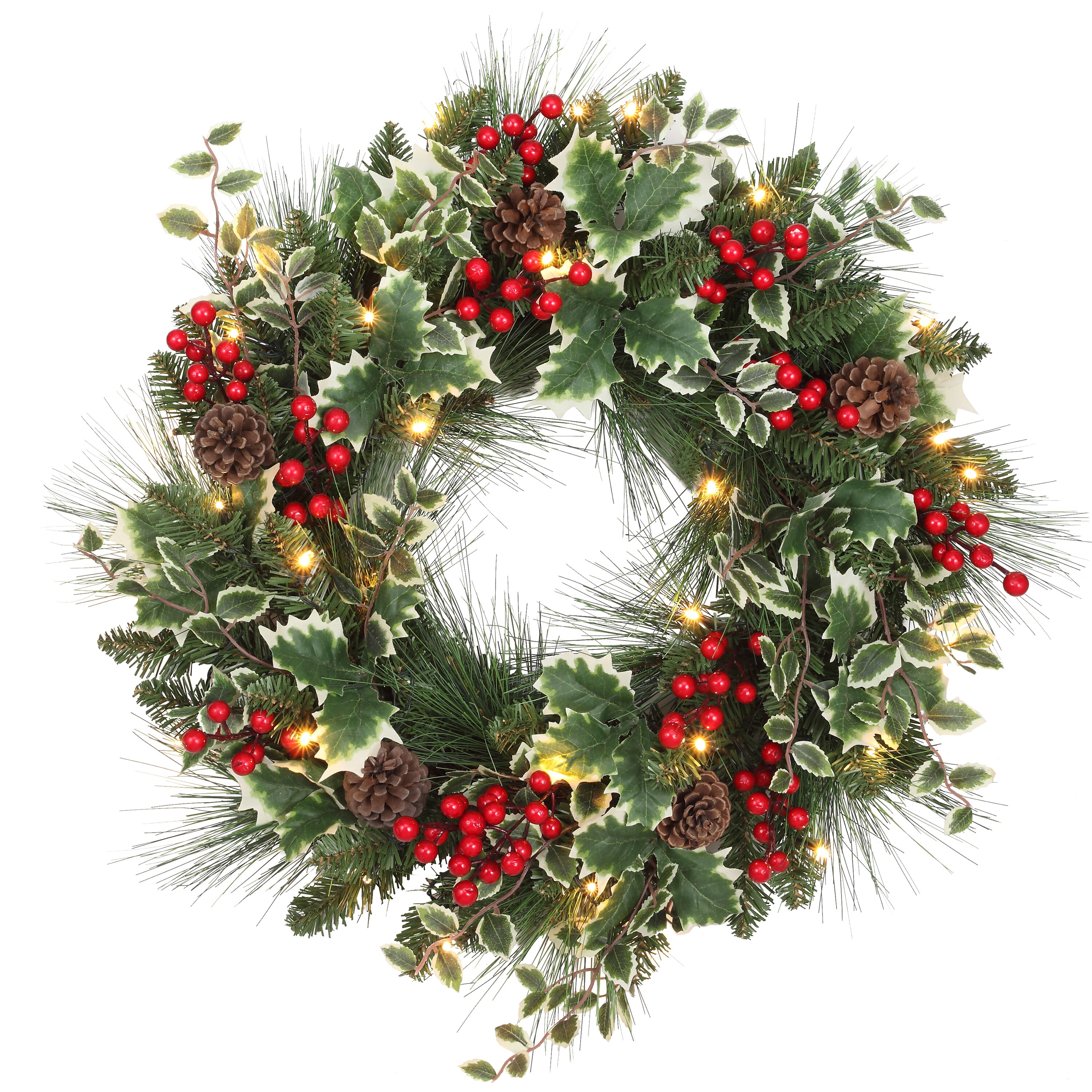 Haute Decor DCWR2408 Artificial-Christmas-Wreaths - View #2