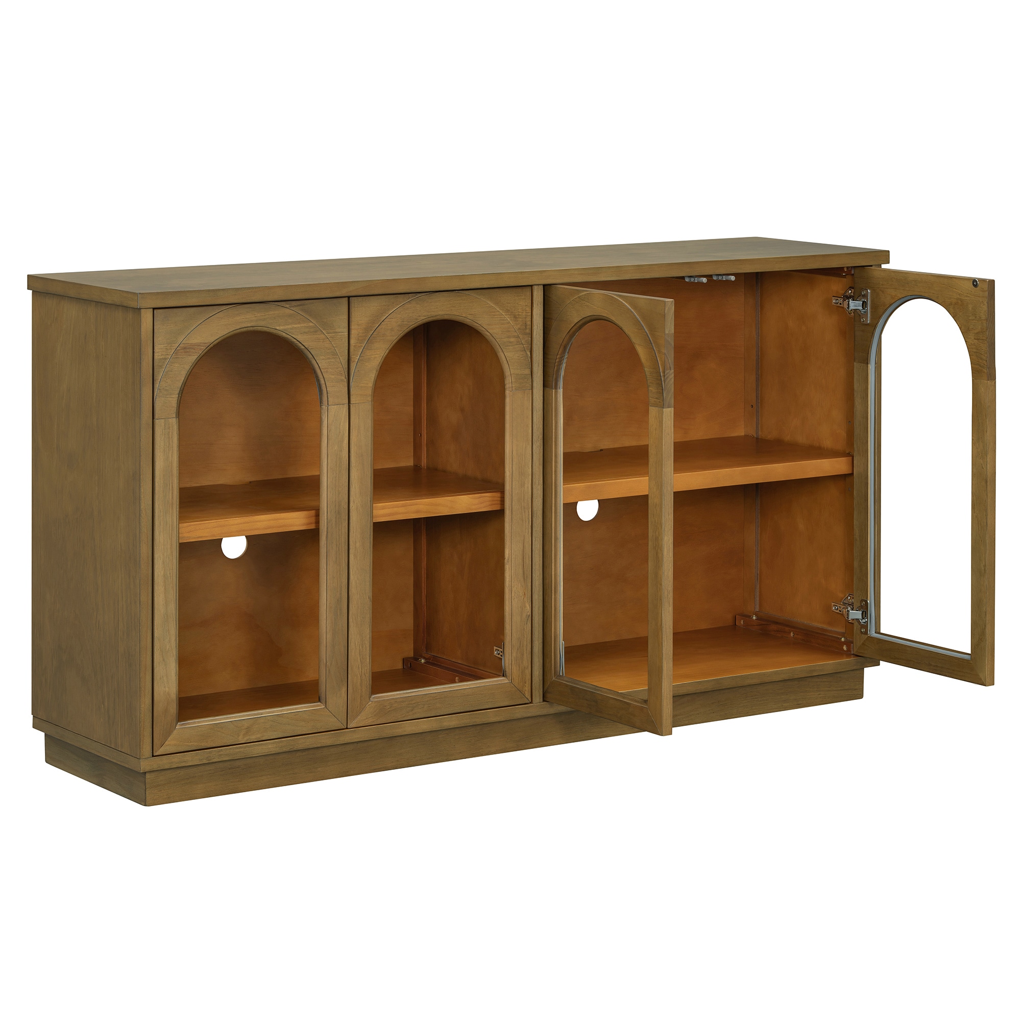 SINOFURN SYA330220YL Rustic MDF Old Pine Sideboard