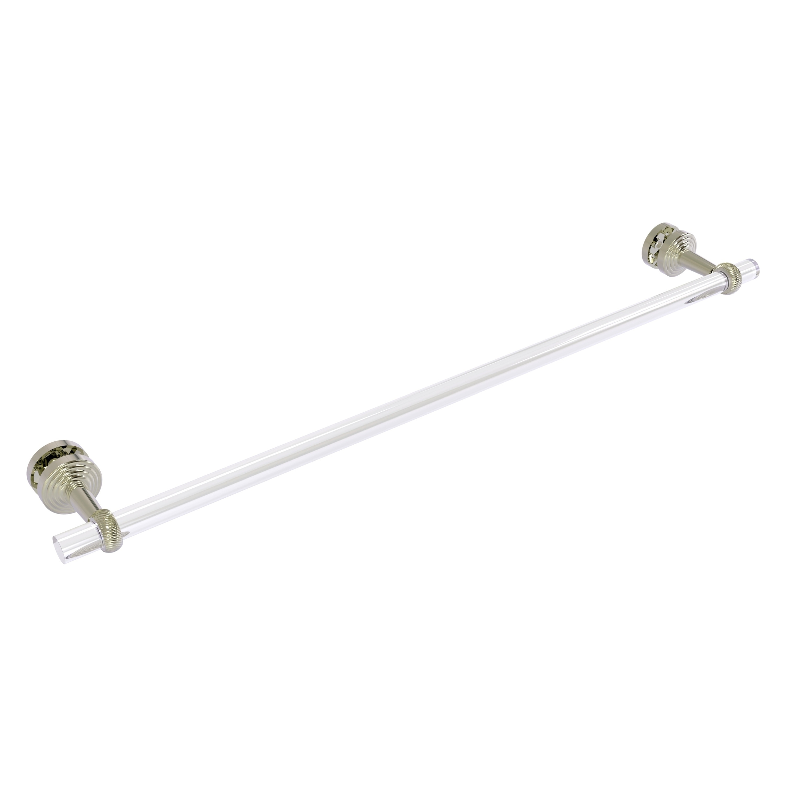 Allied Brass PB-41T-SM-30-PNI Pacific Beach 30-in Polished Nickel Over-the-door Single Towel Bar