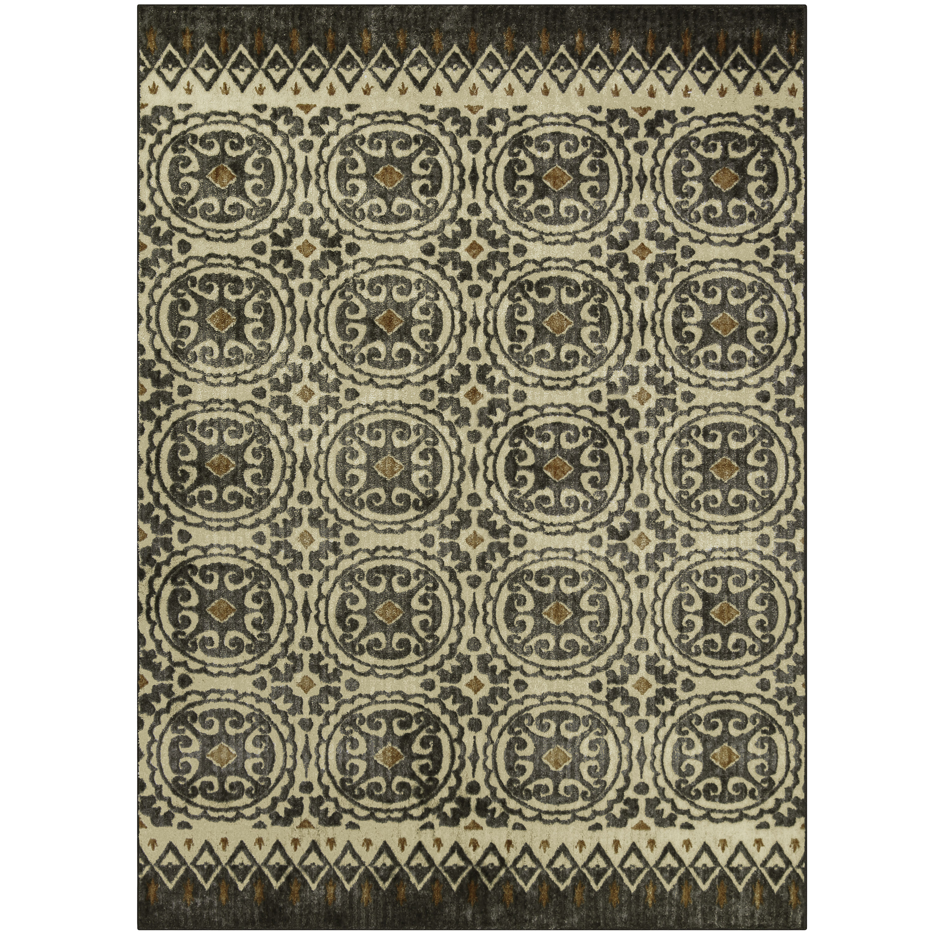 Maples Rugs 5 X 7 Graygold Geometric Area Rug In The Rugs Department
