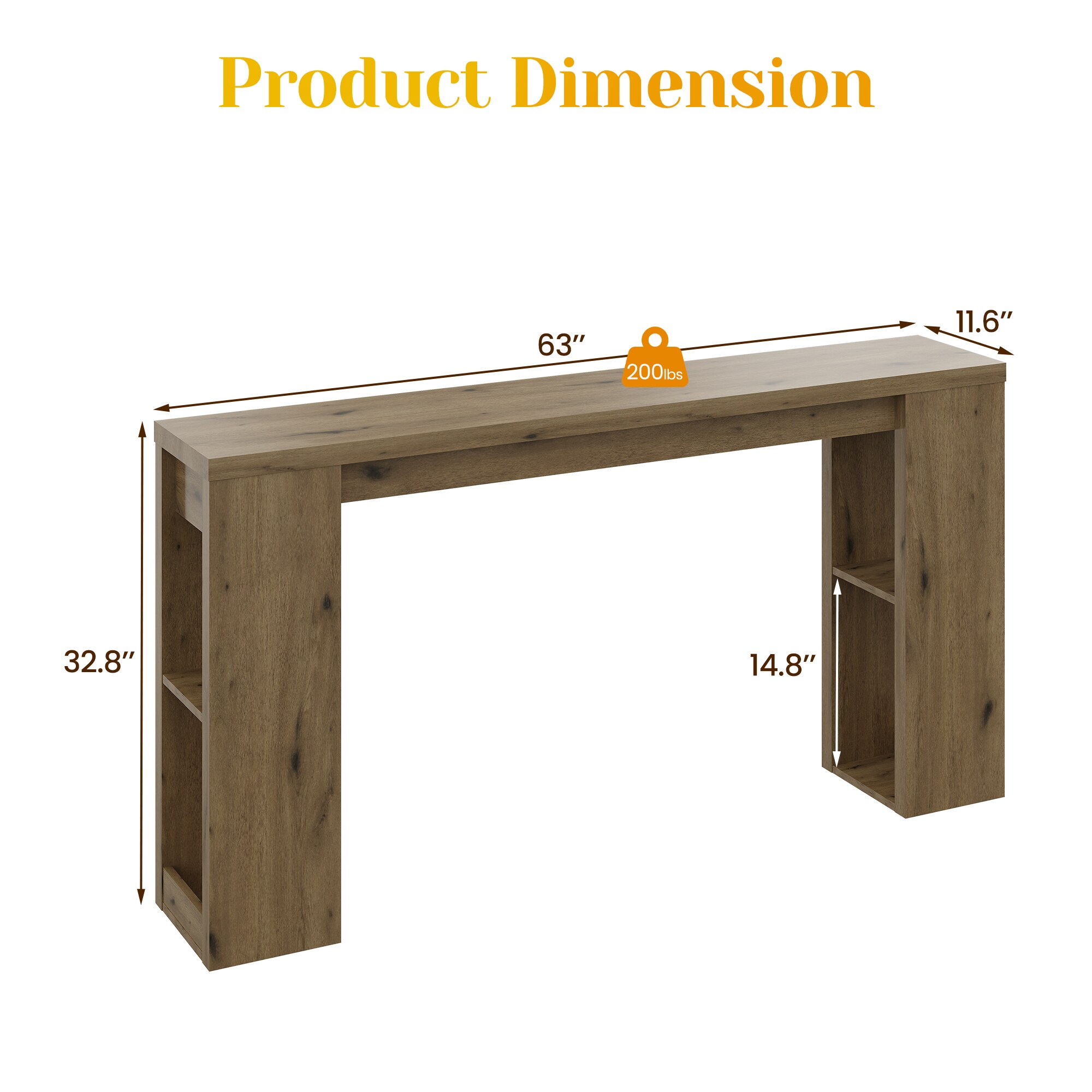 Vynxaria LS0505-605139567 Console-Sofa-Tables - View #2