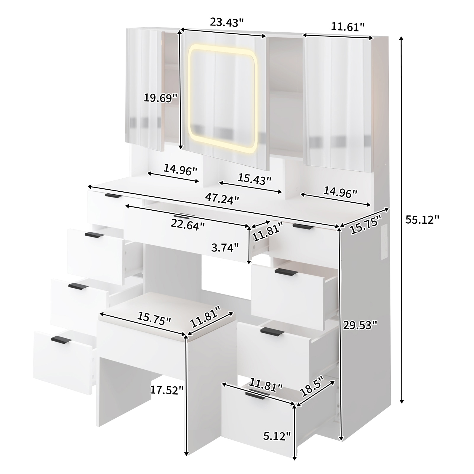 Outopee LO1G52005614 Bedroom-Vanities - View #8