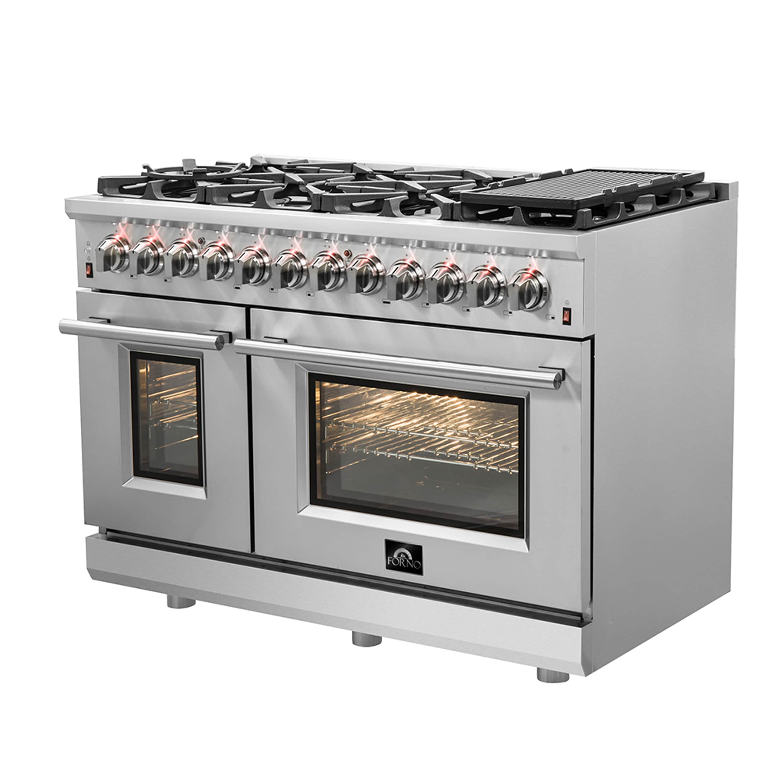 Massimo 48-inch Stainless Steel Dual Fuel Range with Griddle
