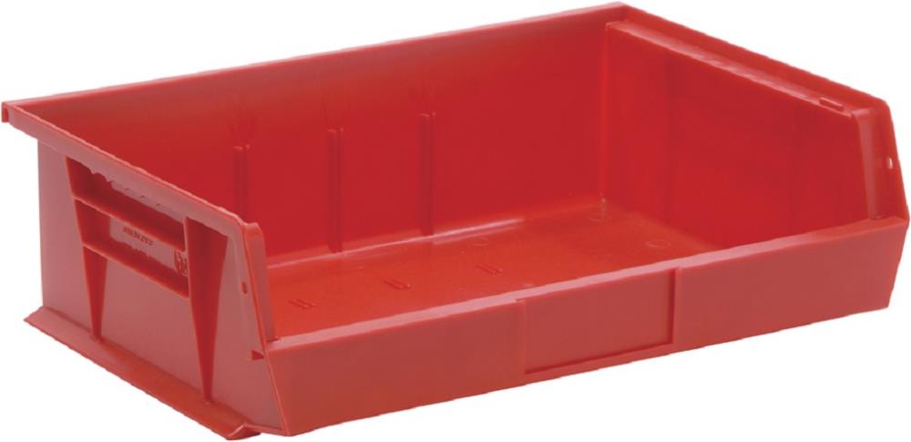 Quantum Storage Systems QUS245RD ULTRA ( 16.5-in W x 5-in H x 10.875-in D ) Red Polypropylene Stackable Bin