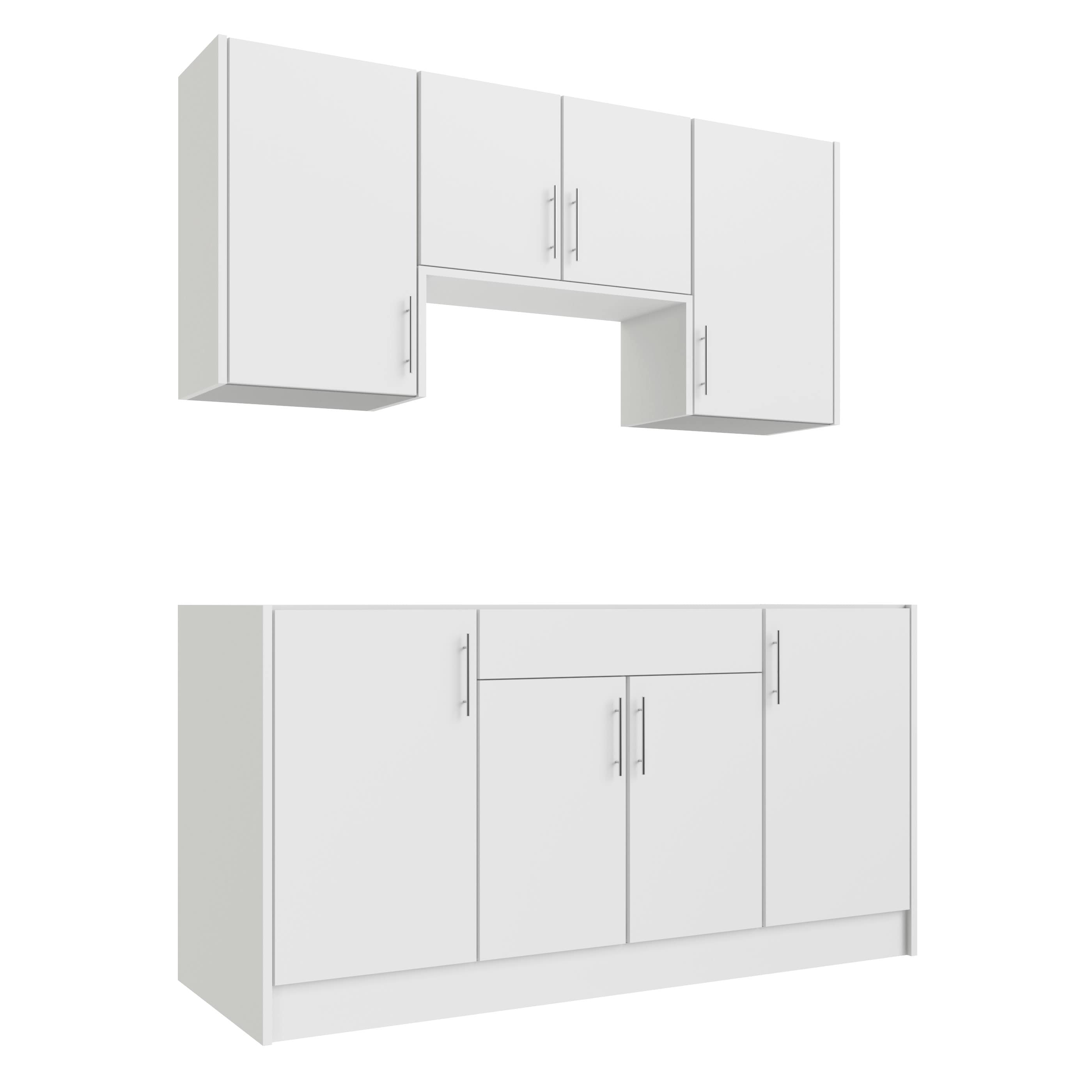 WeatherStrong WSE66WMK-MSW Miami 6 -Piece 67.25-in W x 25-in D x 84-in H Modular Outdoor Kitchen Set