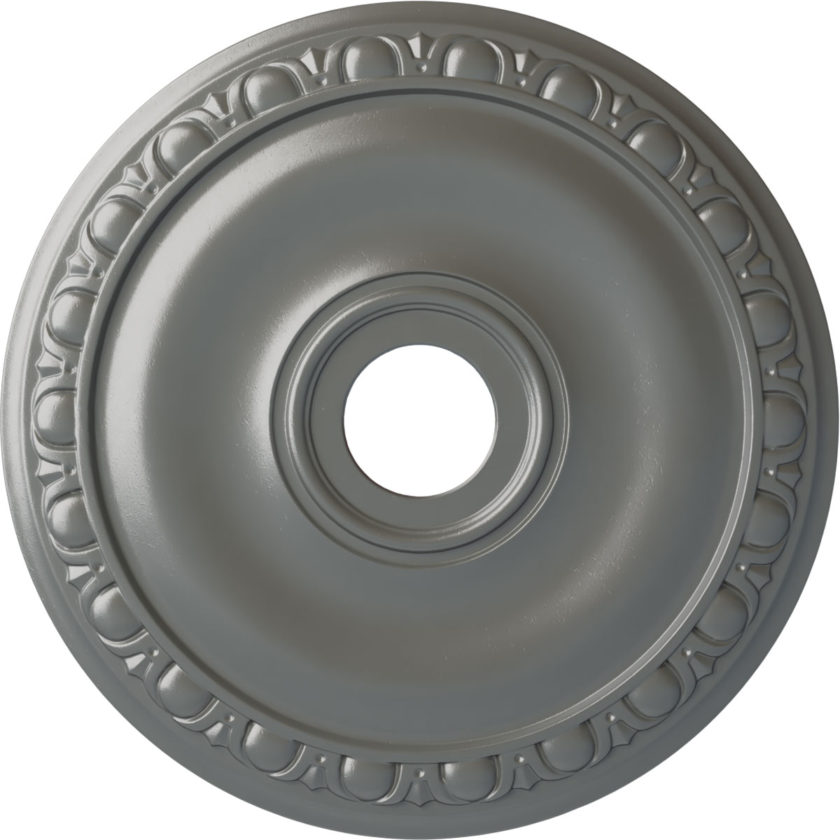 Ekena Millwork CM20JASLS Jackson 20-in W x 20-in L Painted Silver Polyurethane Whole Ceiling Medallion