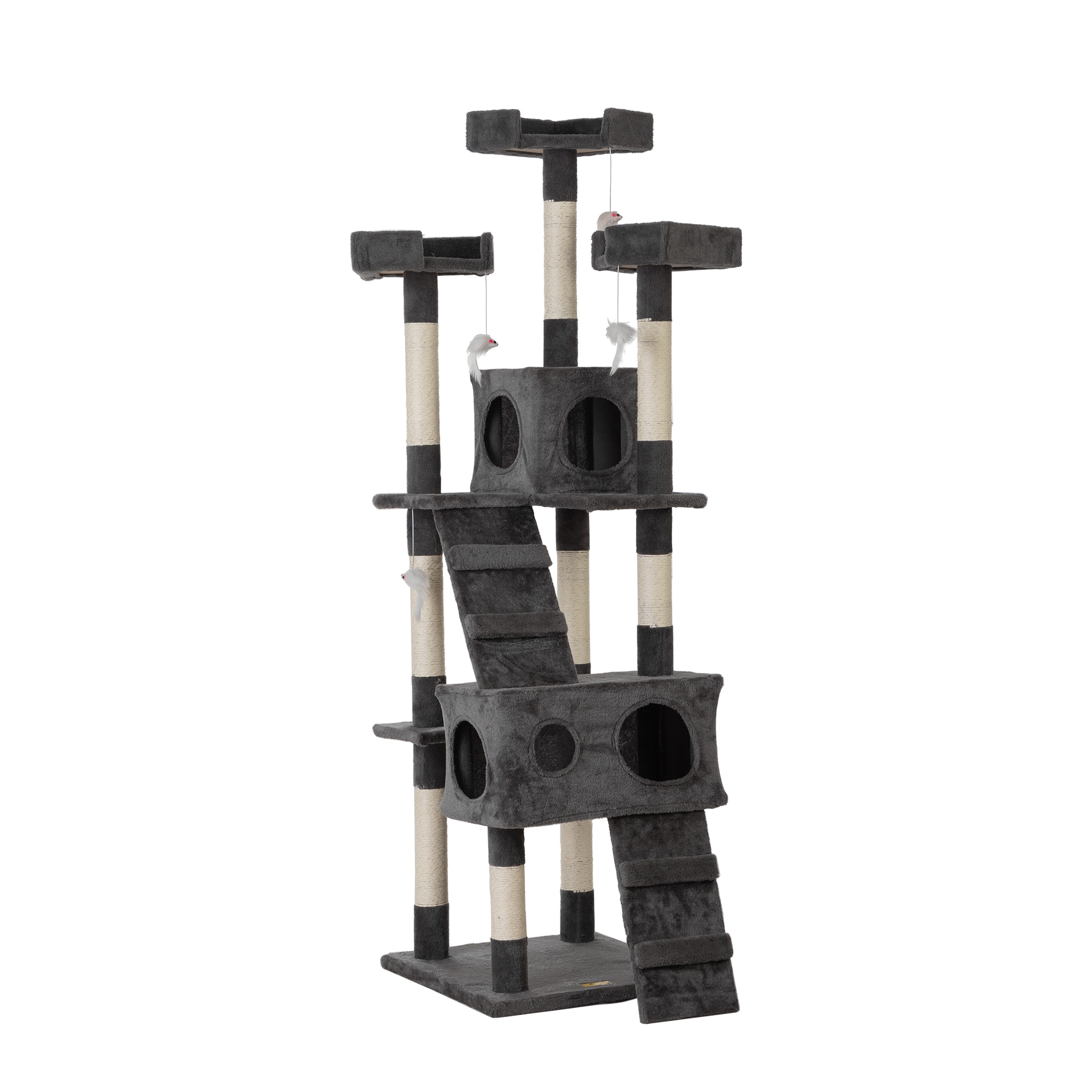 Coziwow CW12W0052 67-Inches x 20-Inches Gray Cat Tree