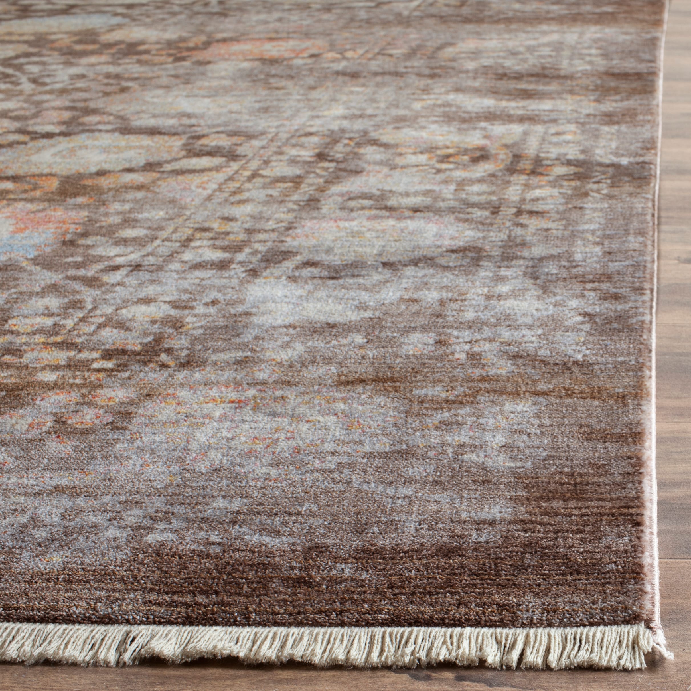 Vintage Persian Multicolor Synthetic Runner Rug