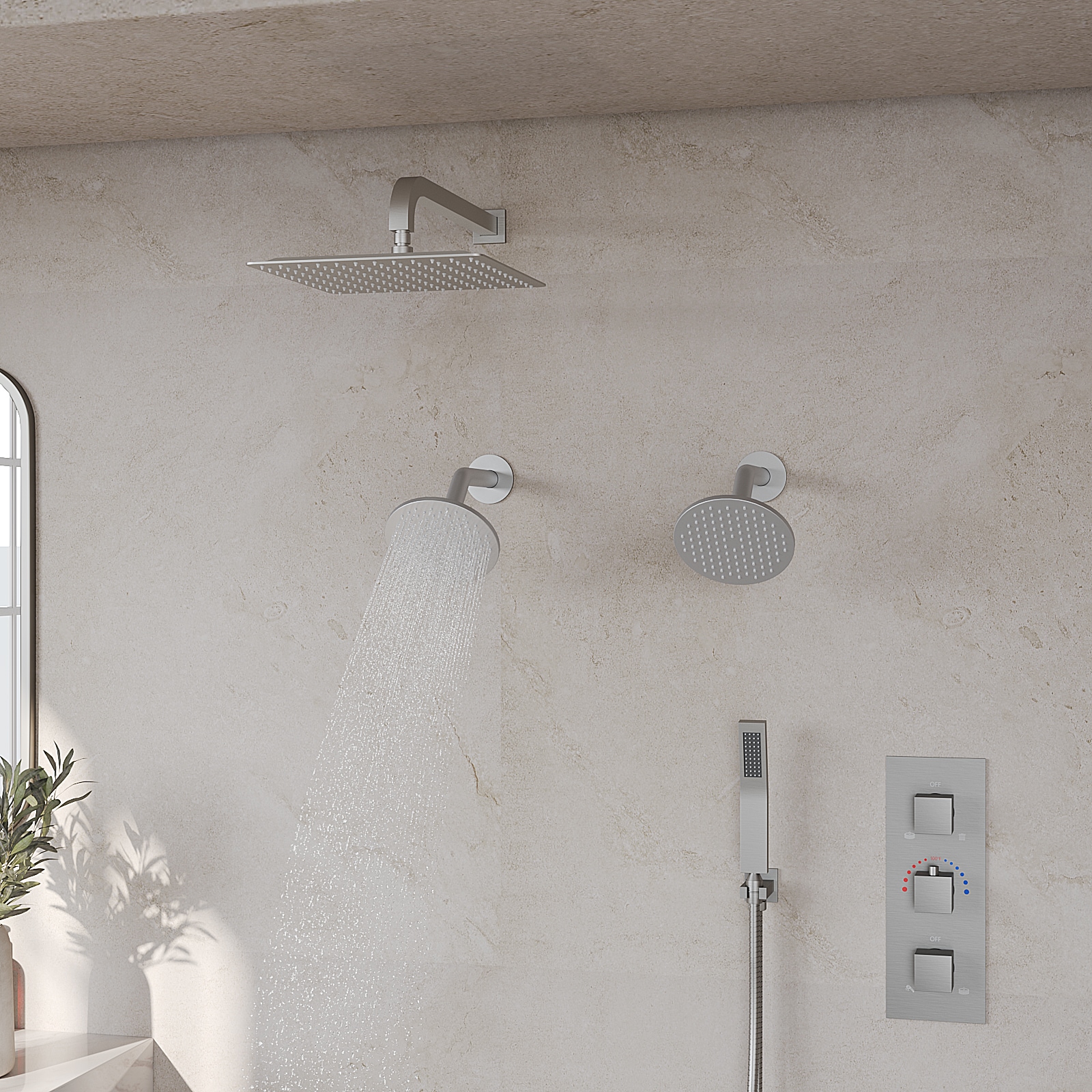 GRANDJOY SFS-1066-NK12 Showerhead-Bar-Panels - View #15