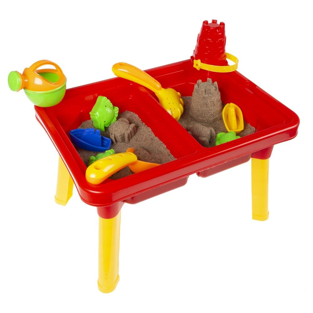 Toy Time Water or Sand Sensory Table with Lid and Toys