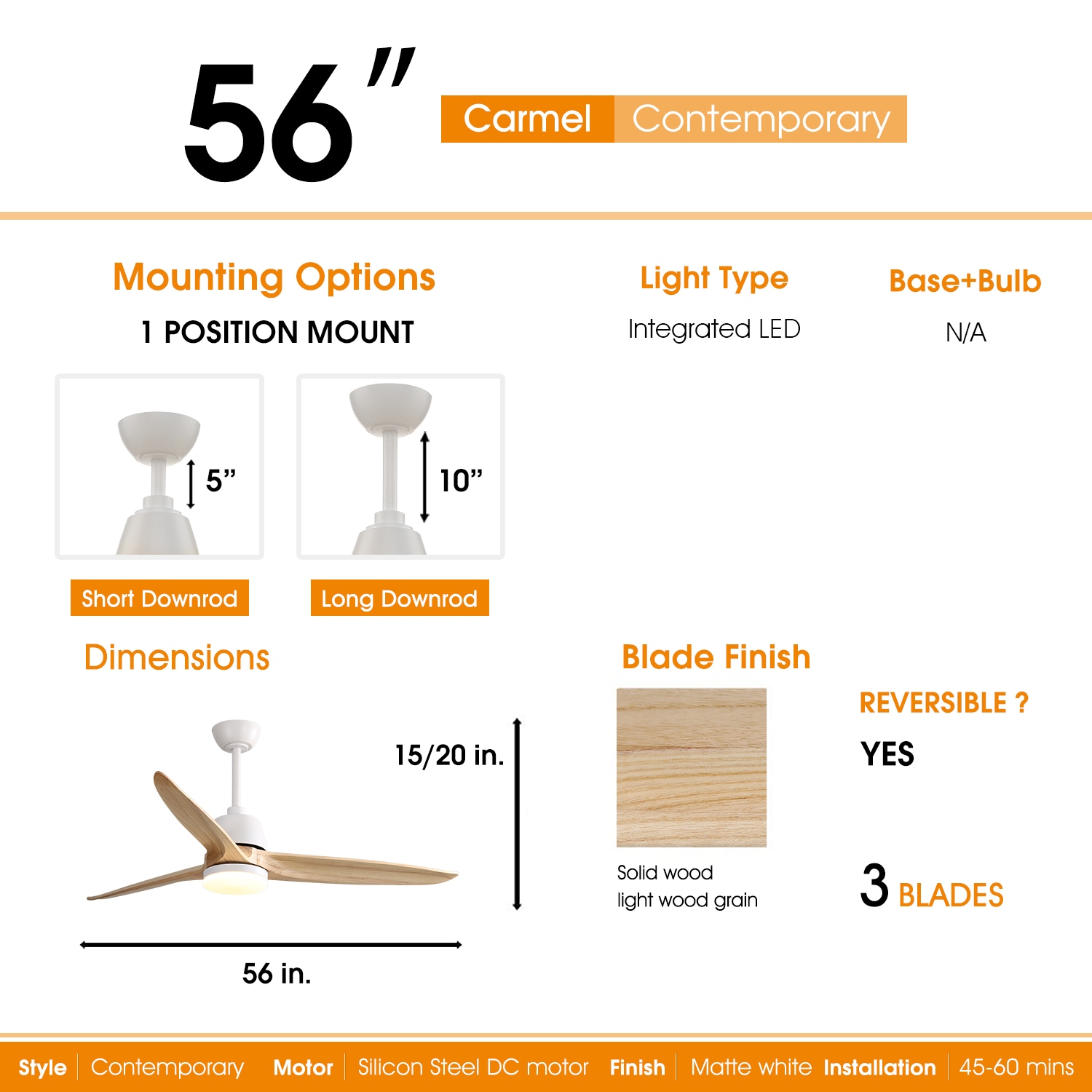 Flynama W934-56K001-WH Ceiling-Fans - View #7