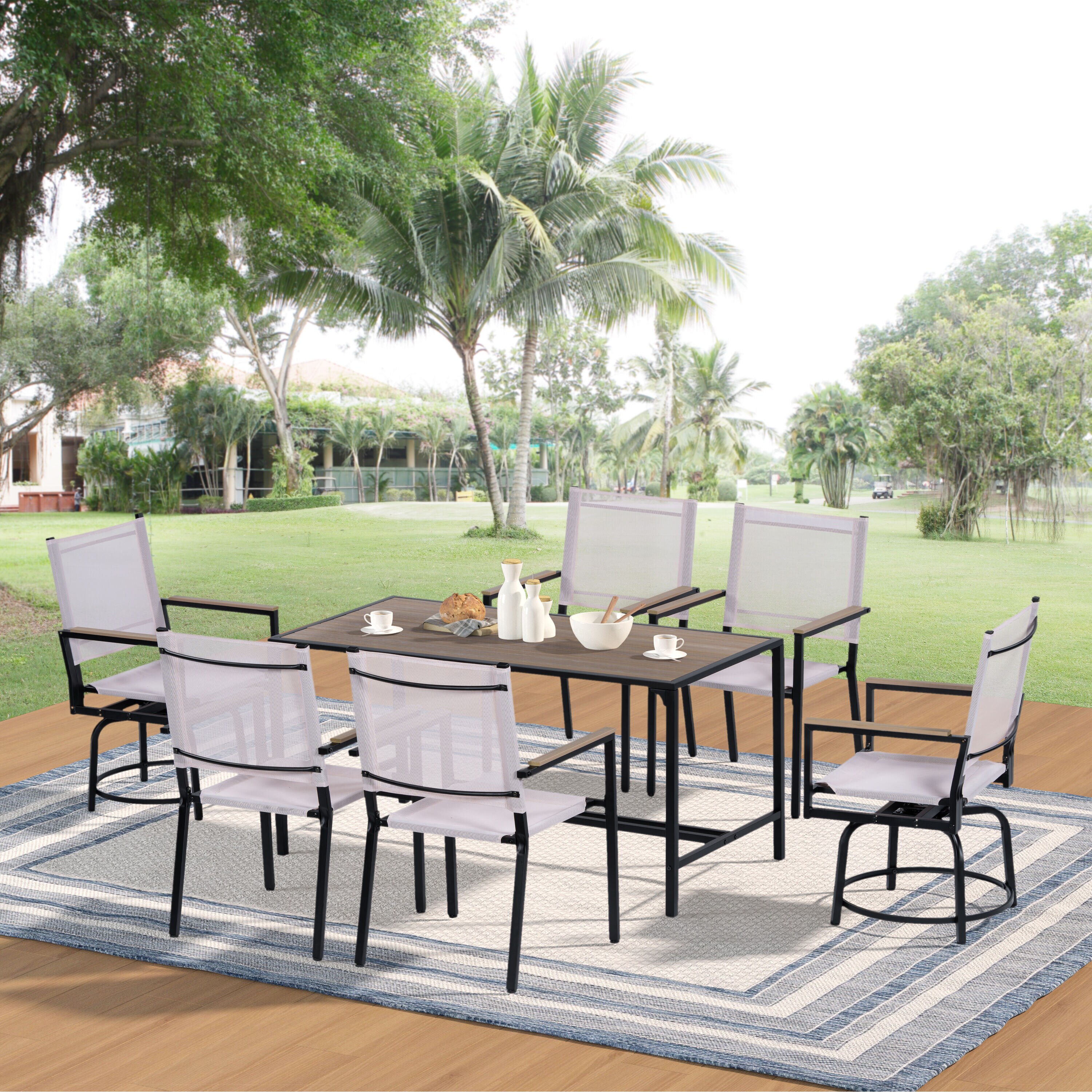 AHIOU HOME ZAAHG-S00070DS Patio-Dining-Sets - View #2