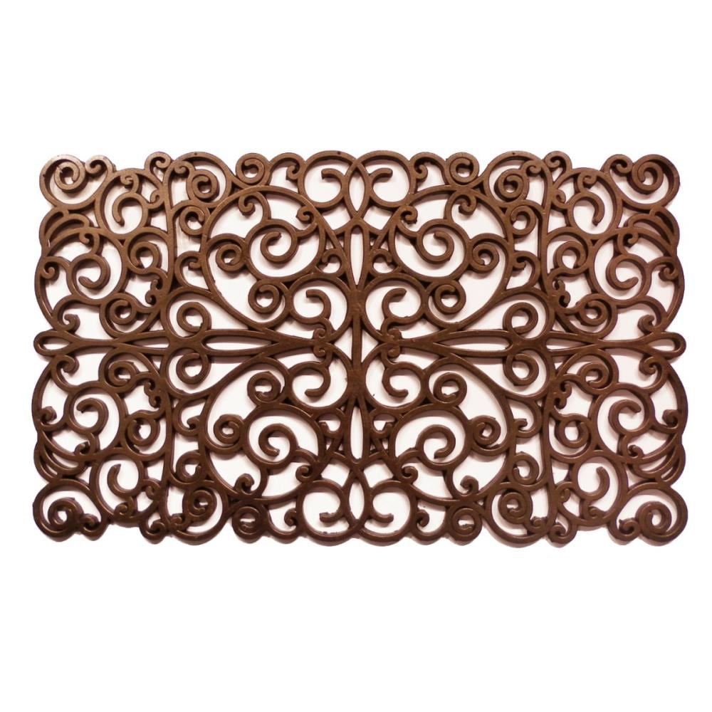 Callowaymills 900031830 2-ft x 3-ft Bronze Rubber Rectangular Indoor or outdoor Decorative Door mat