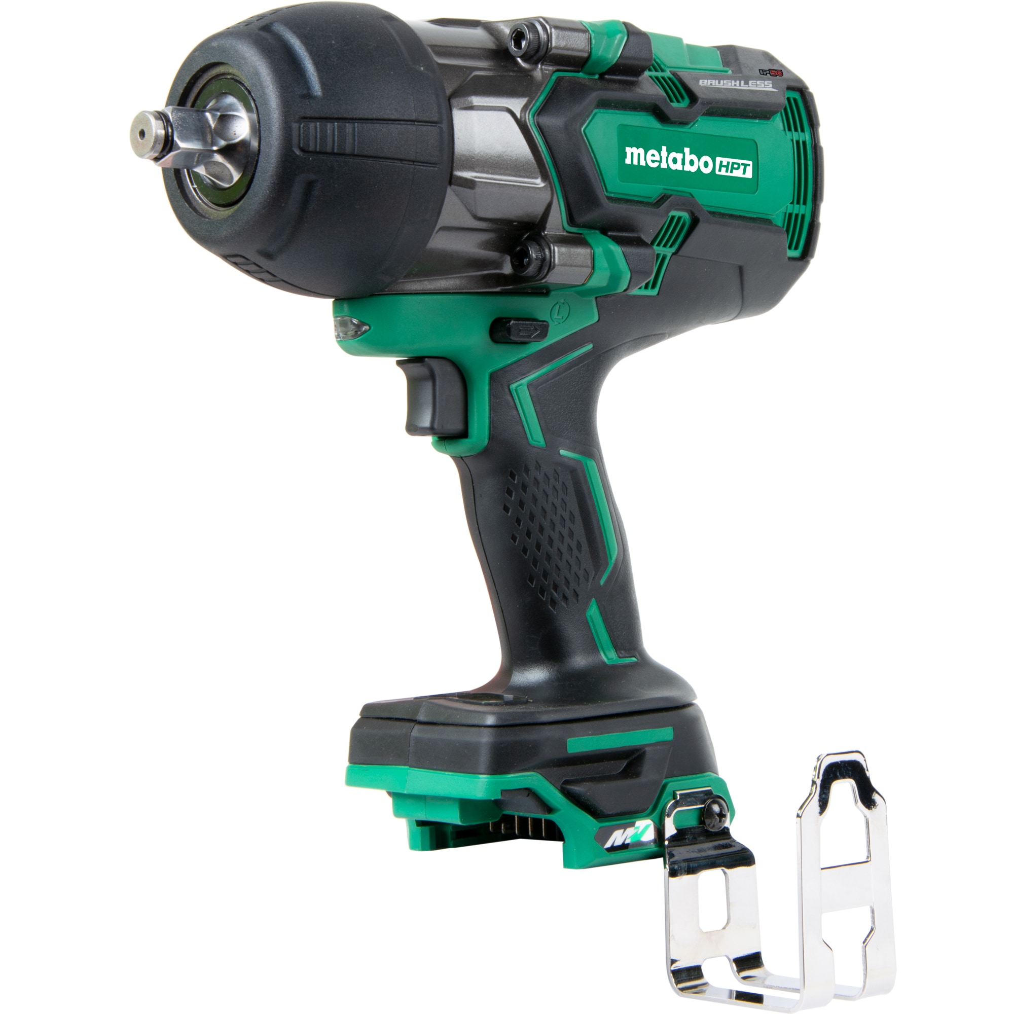 MultiVolt 36-volt Variable Speed Brushless 1/2-in square Drive Hybrid Cordless and Corded Impact Wrench (Bare Tool) in Green | - Metabo HPT WR36DBQ4M