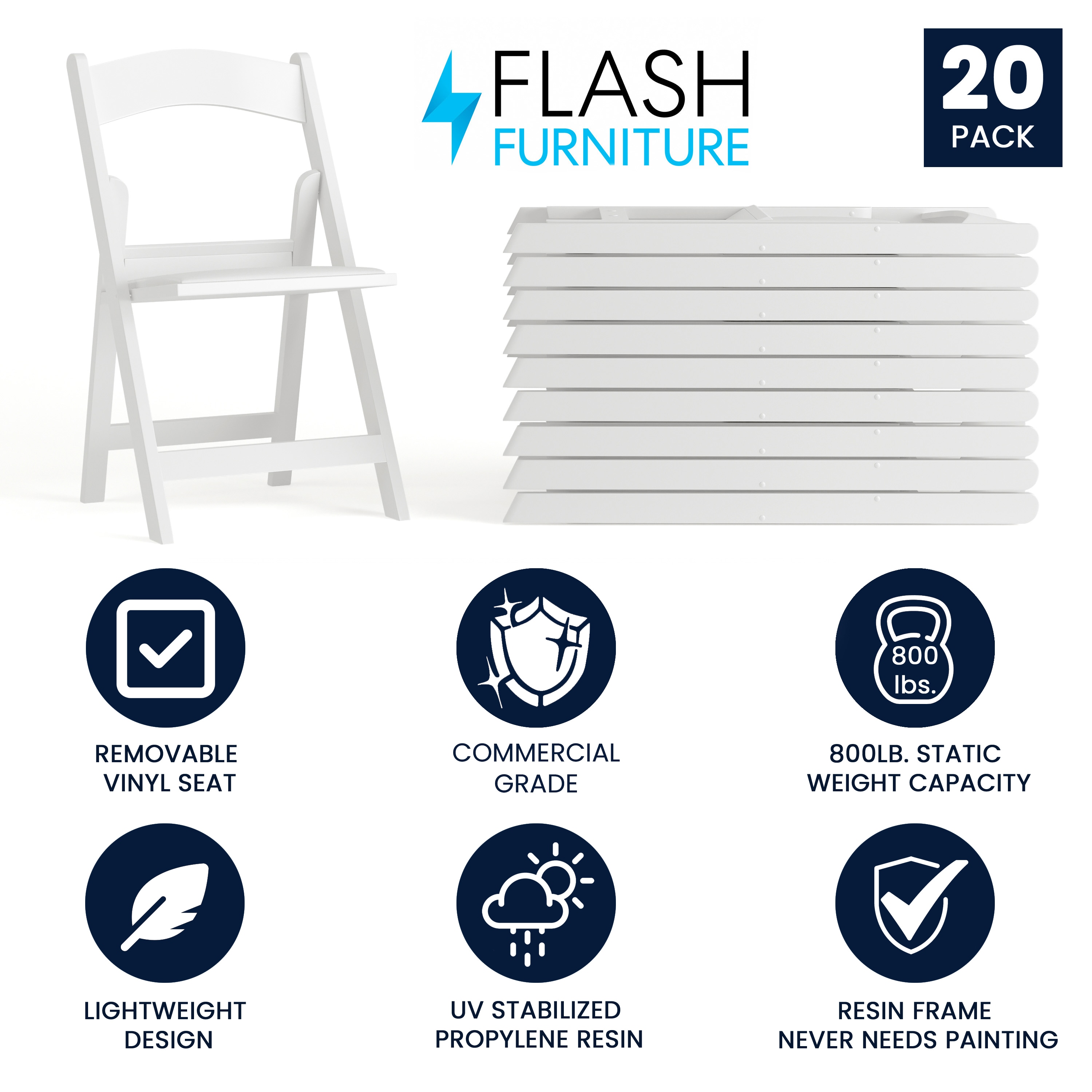 Flash Furniture 812581019360 Folding-Chairs - View #2