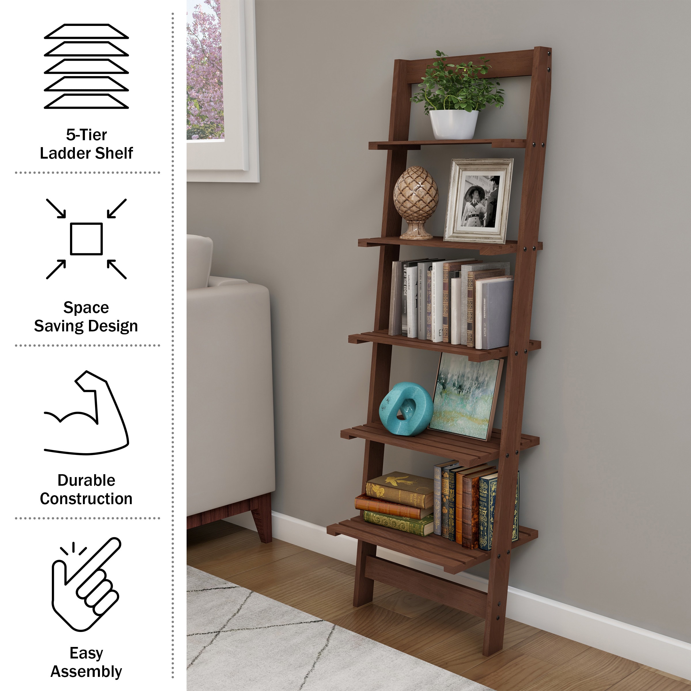 Hastings Home 450259QLH bookcases - View #3