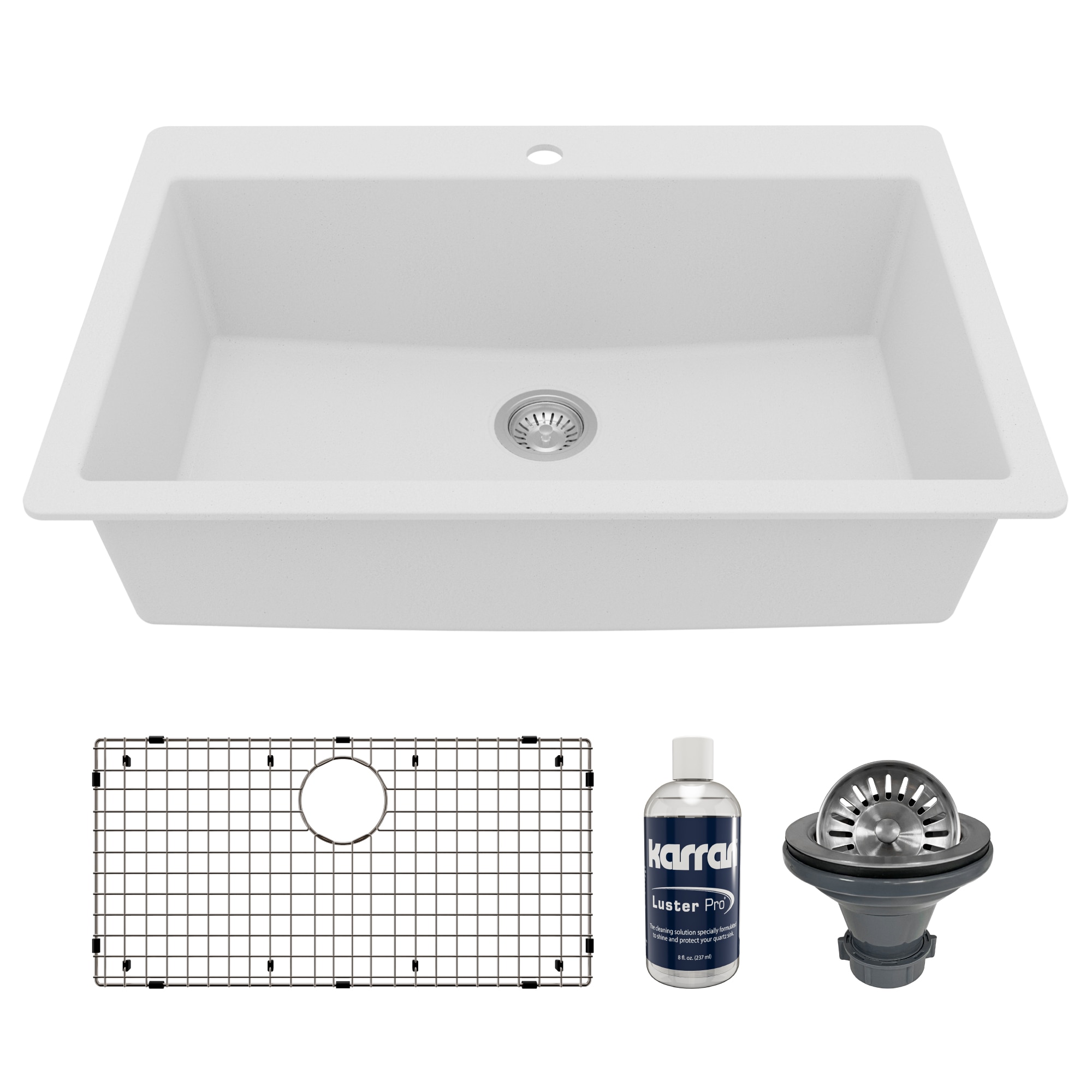 Karran QT-812-WH-PK1 Kitchen-Sinks - View #3