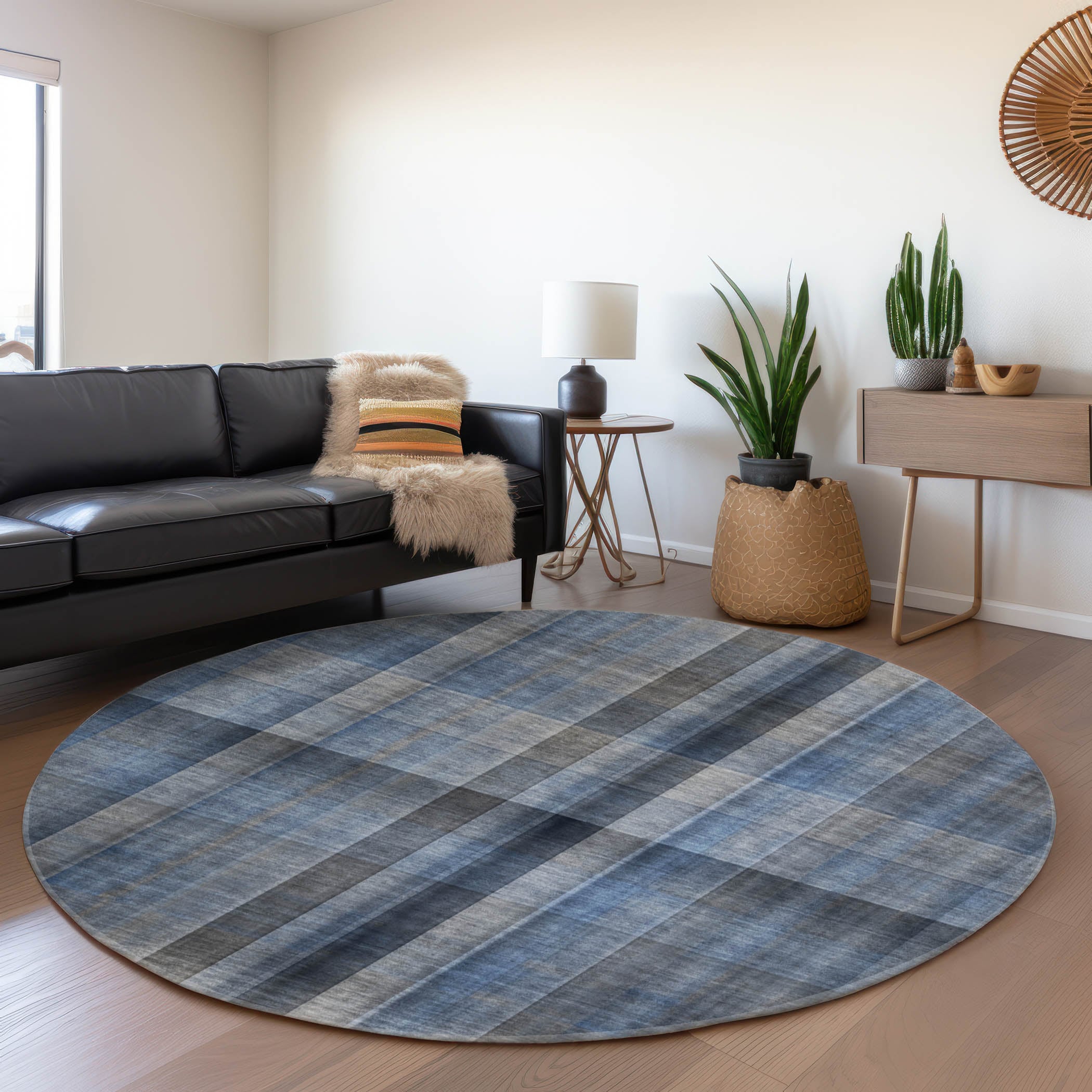 Addison Rugs AMF547GY5X8 Mayfield AMF547GY 5 x 7 (ft) Loomed Polyester Gray Rectangular Indoor Geometric Machine washable Area rug