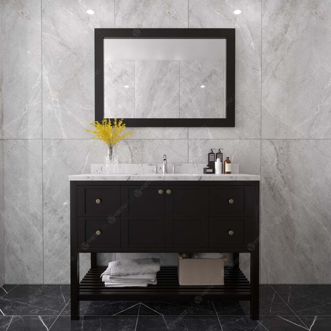 Virtu USA Winterfell 48-in Espresso Undermount Single Sink Bathroom ...