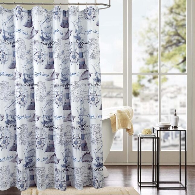 Printed Shower Curtain 70, Cloth Nautical Shower Curtains