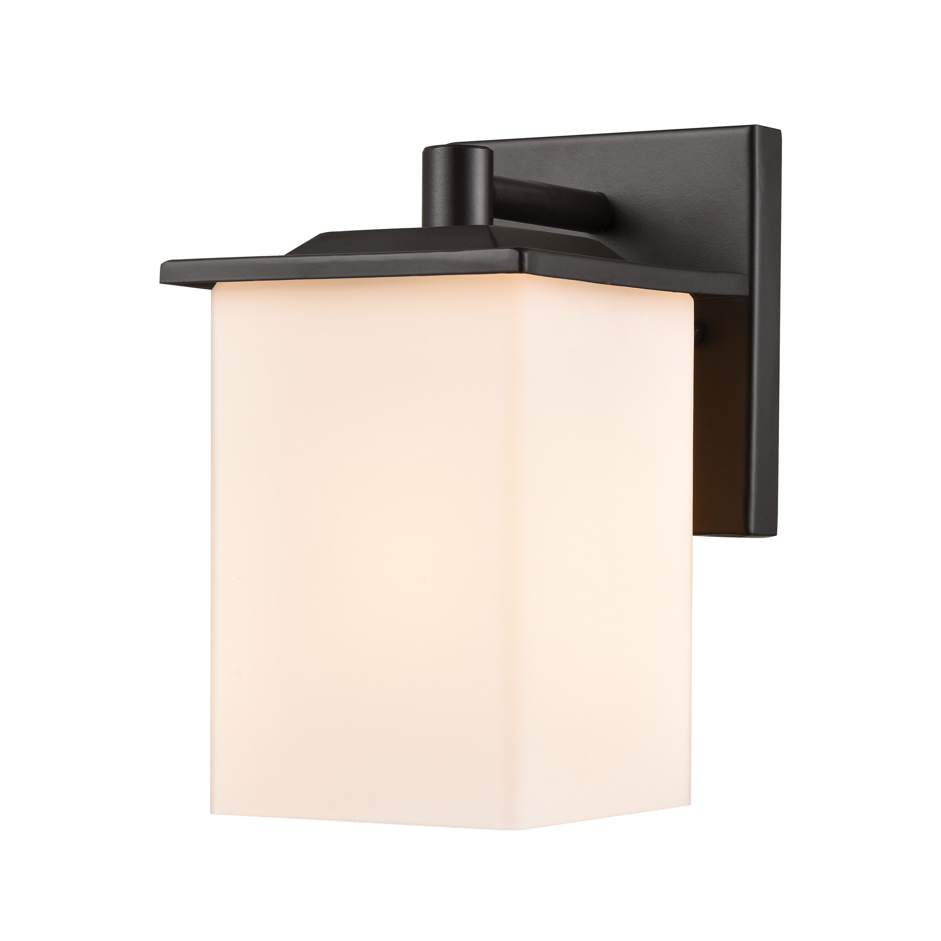 Westmore by ELK Lighting LW-2023260600545 Houston 1 -Light 8-in H Black Hardwired Outdoor Wall Light