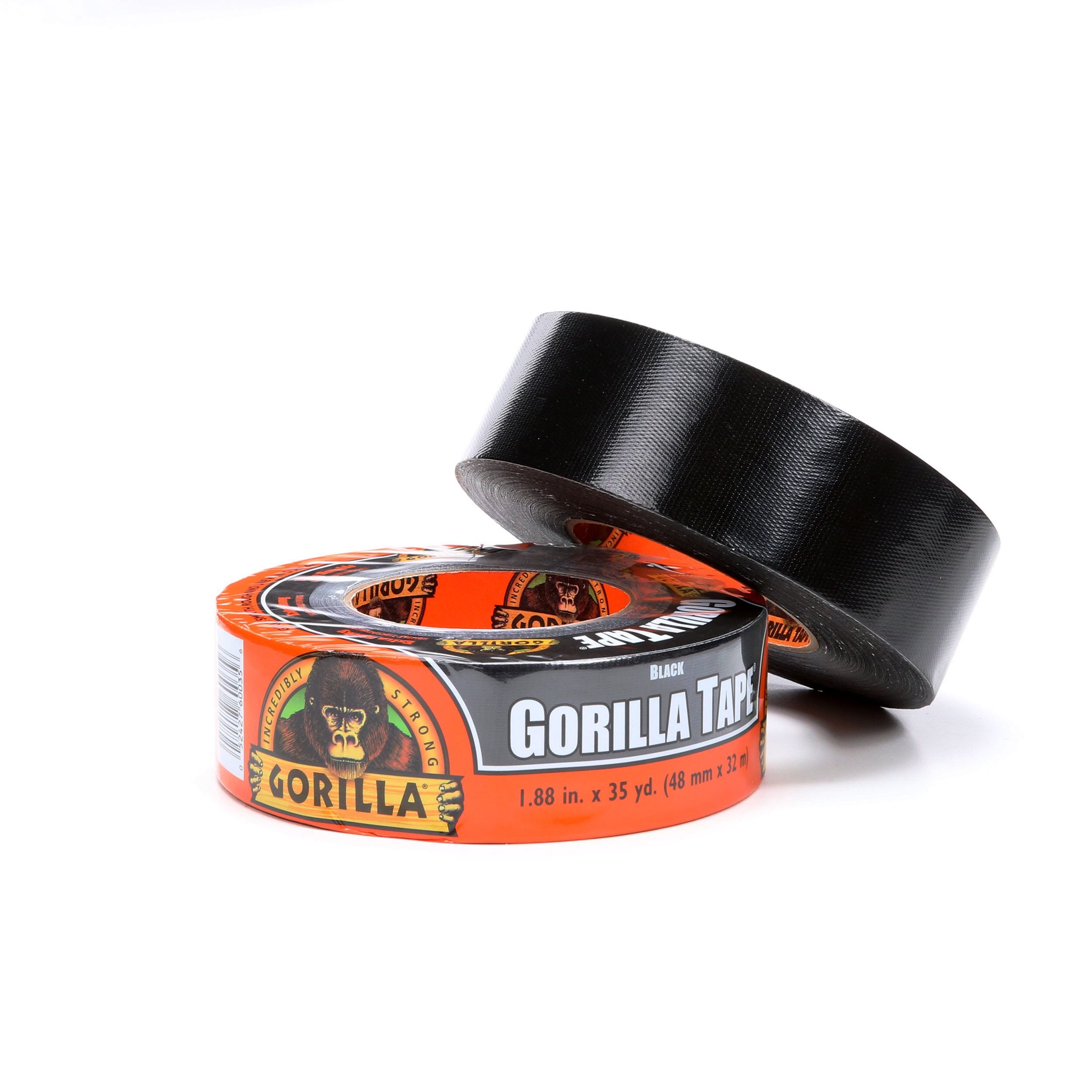 Gorilla Tape Black Duct Tape Black, 1.88" x 35 yd Pack of 1 