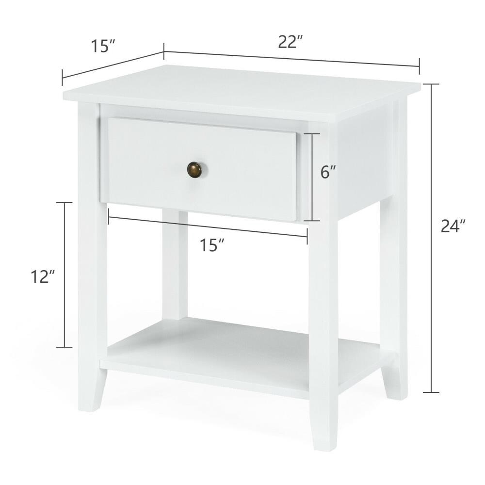 WELLFOR HW-HLY-66561WH nightstands - View #2