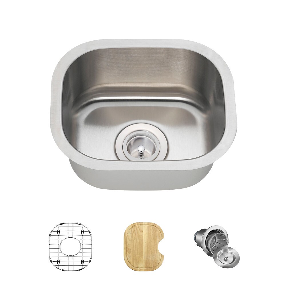 MR Direct Undermount 15-in x 12.75-in Stainless Steel Single Bowl ...