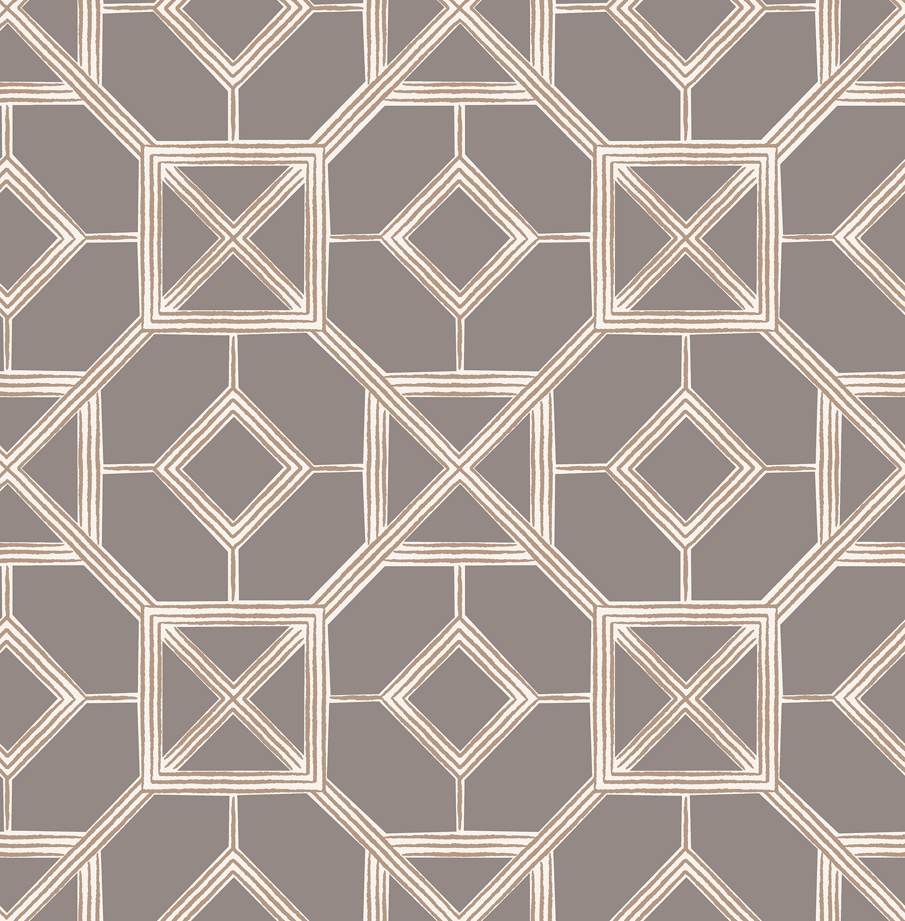 A-Street Prints 4014-26413 Seychelles 56.4-Sq. Feet Purple Non-woven Geometric Unpasted Wallpaper